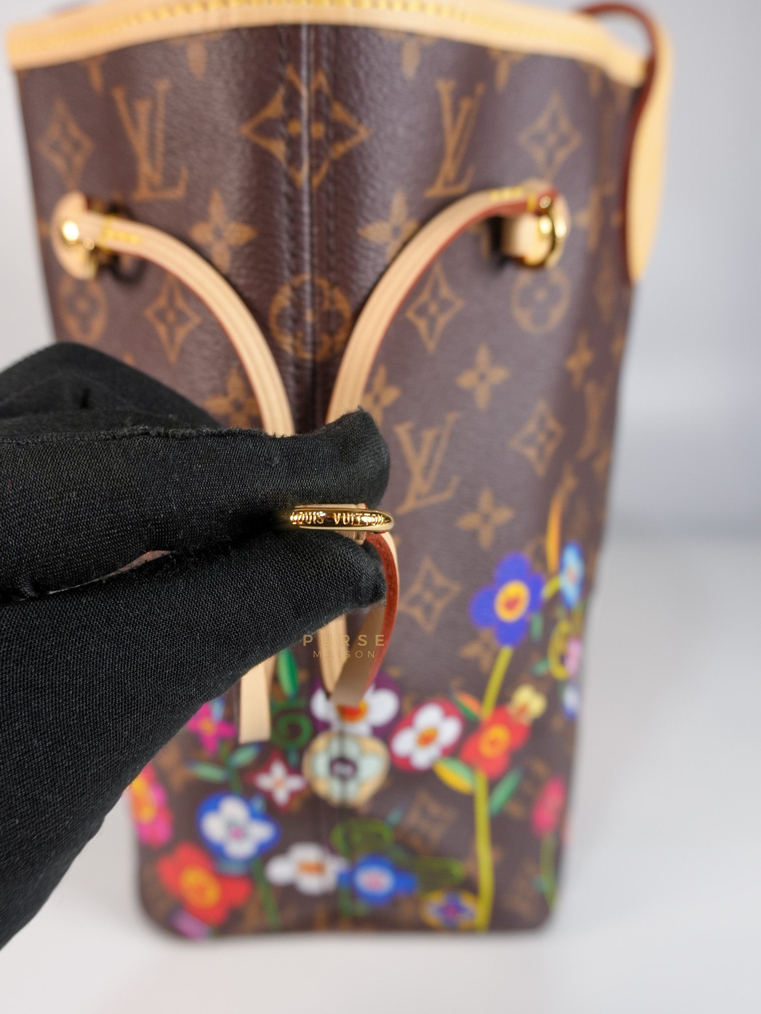 Neverfull MM in Takashi Murakami Monogram Canvas(Microchip) | Purse Maison Luxury Bags Shop