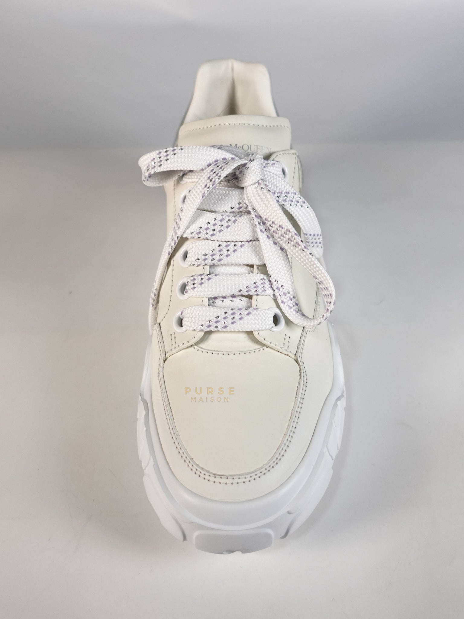 New Court Lace Up Shoes in White for Women Size 39 EU (24.5 cm) | Purse Maison Luxury Bags Shop
