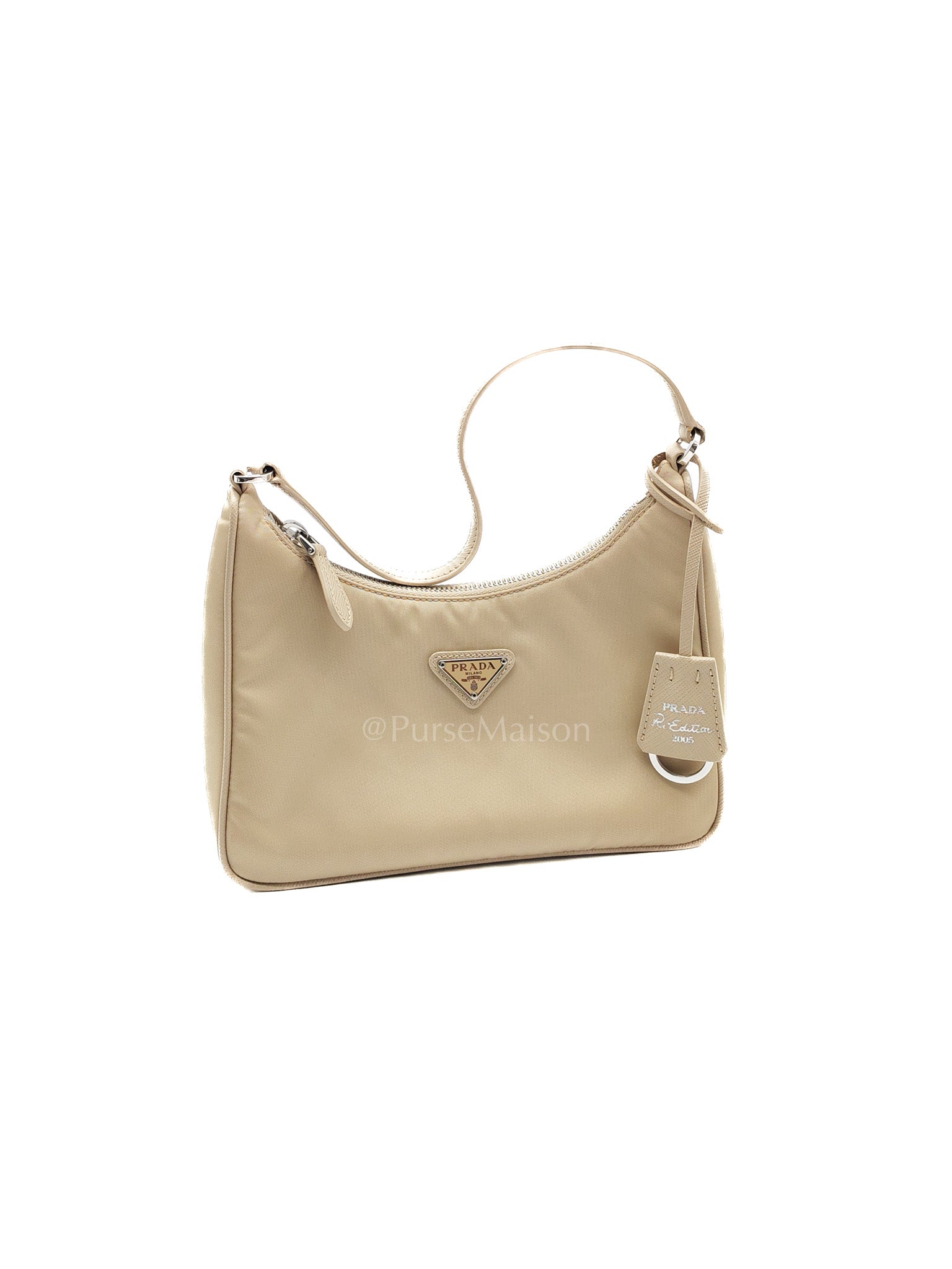 2005 Re-Edition in Deserto Tessuto Saffiano Shoulder Bag