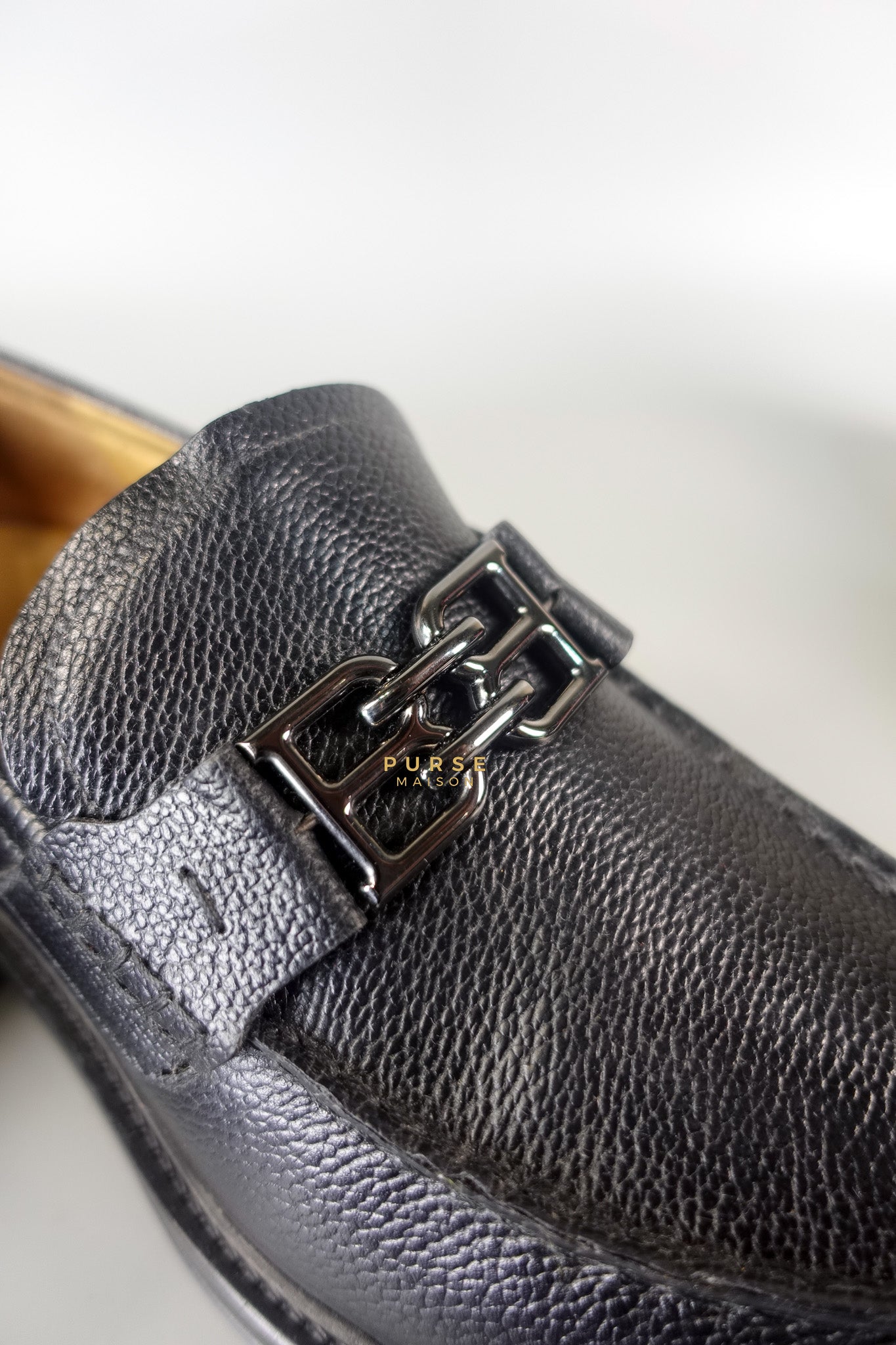 Nickolas Loafers For Men Black Leather Size 40 EU (25.5 cm) | Purse Maison Luxury Bags Shop