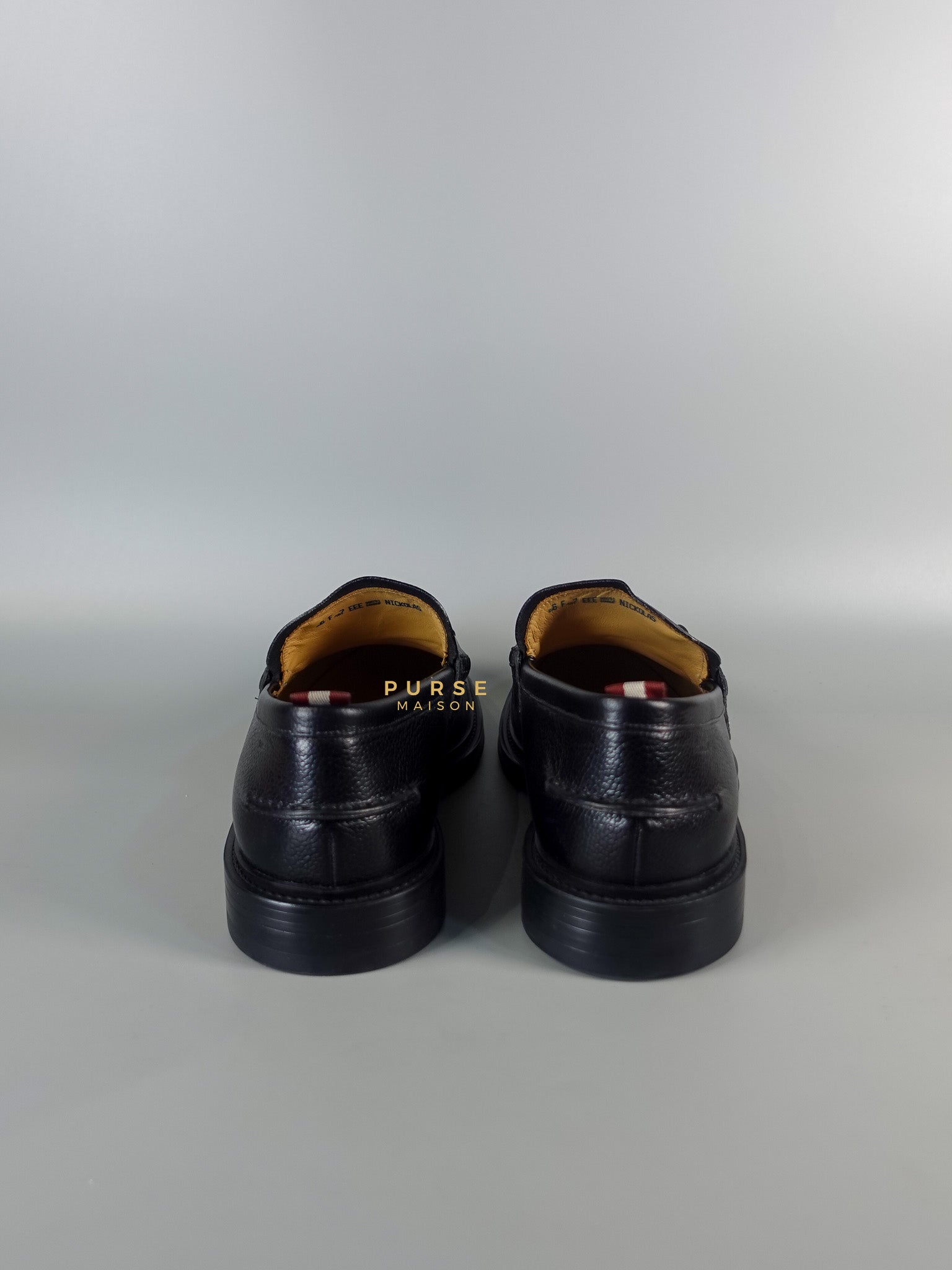 Nickolas Loafers For Men Black Leather Size 40 EU (25.5 cm) | Purse Maison Luxury Bags Shop