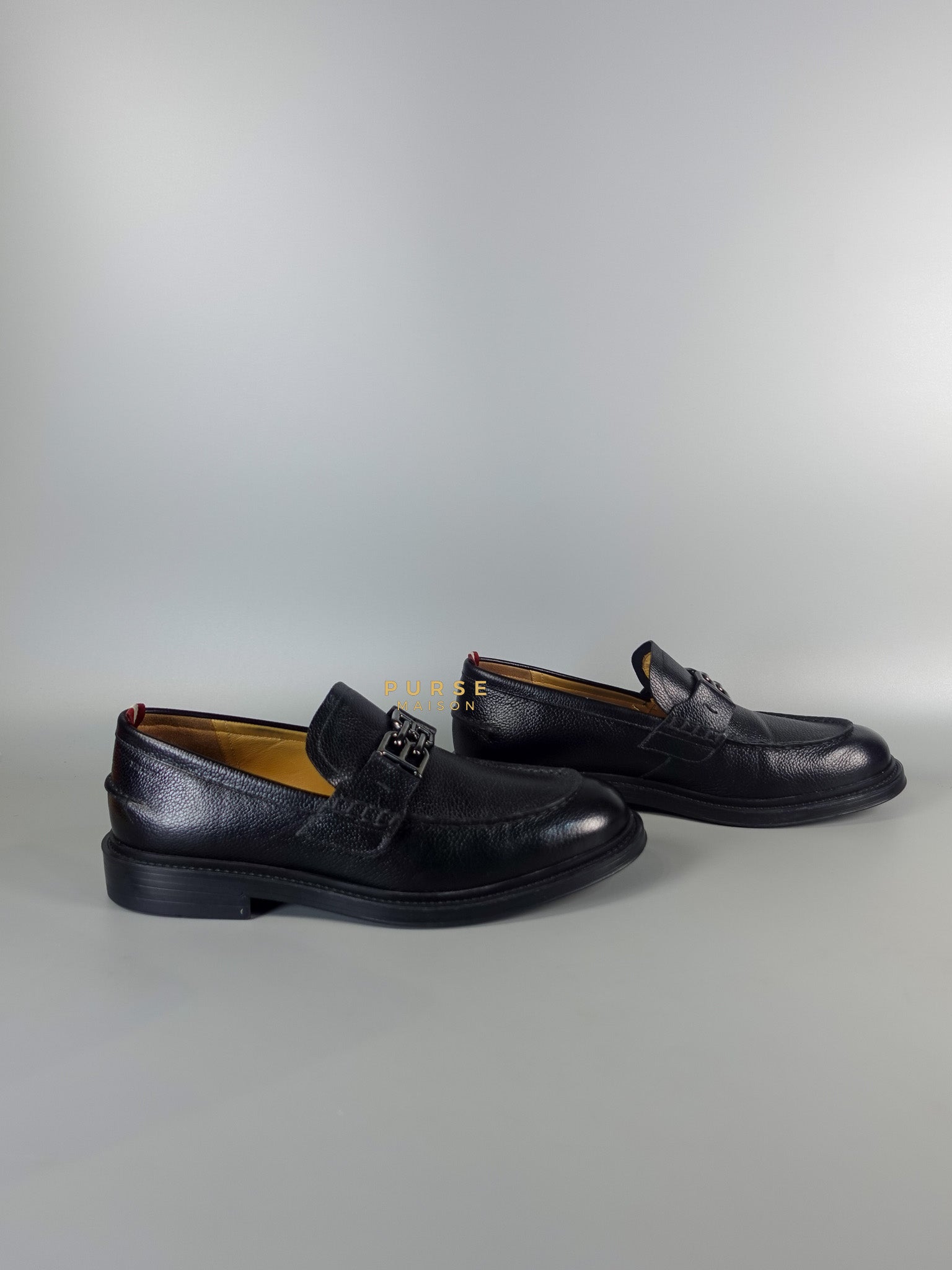 Nickolas Loafers For Men Black Leather Size 40 EU (25.5 cm) | Purse Maison Luxury Bags Shop