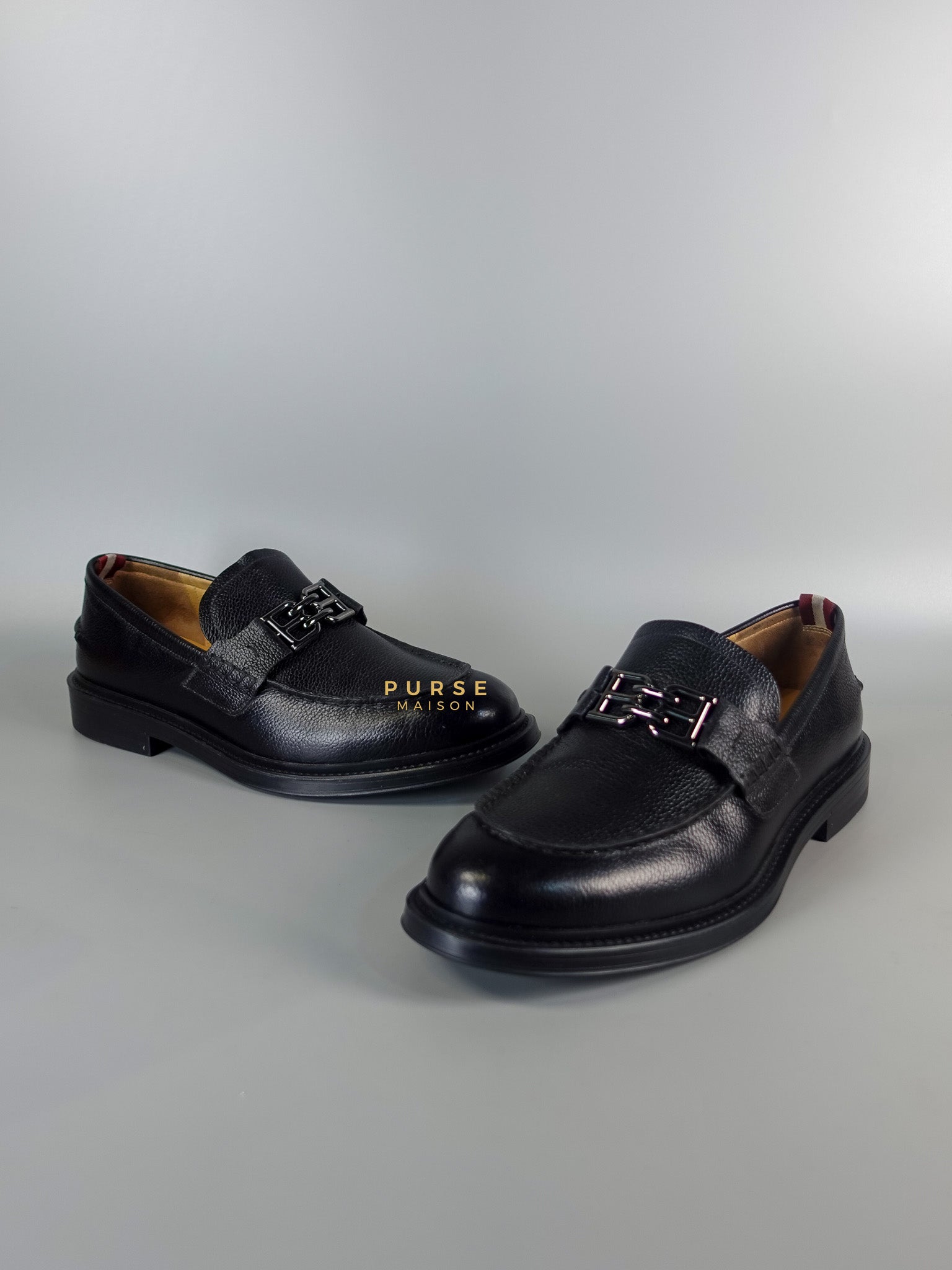 Nickolas Loafers For Men Black Leather Size 40 EU (25.5 cm) | Purse Maison Luxury Bags Shop