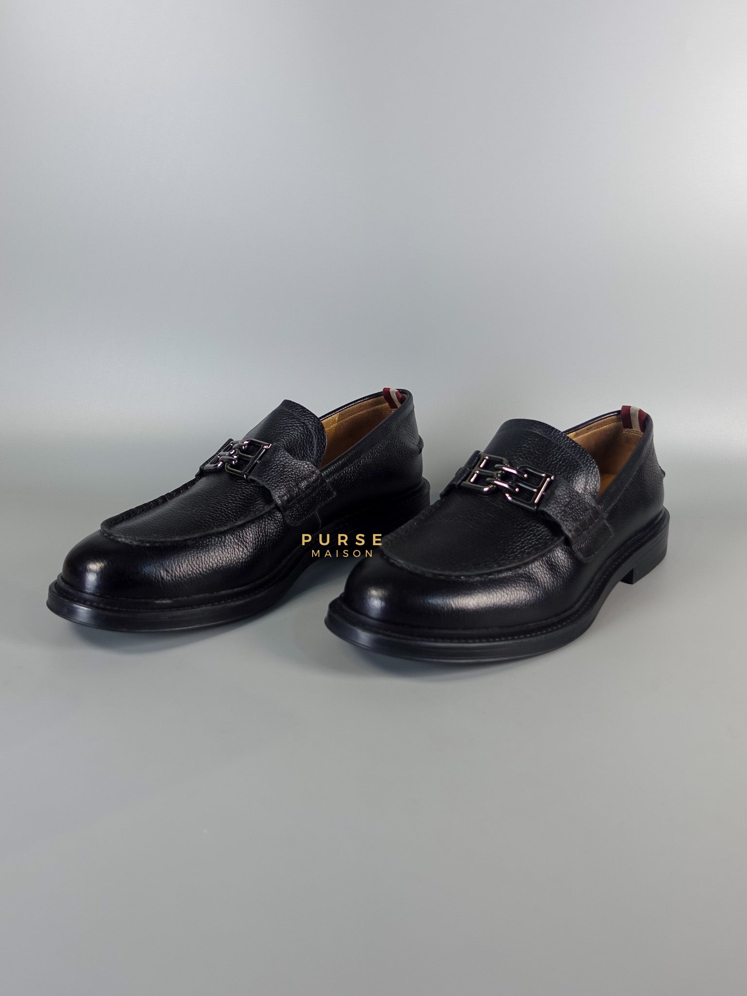 Nickolas Loafers For Men Black Leather Size 40 EU (25.5 cm) | Purse Maison Luxury Bags Shop