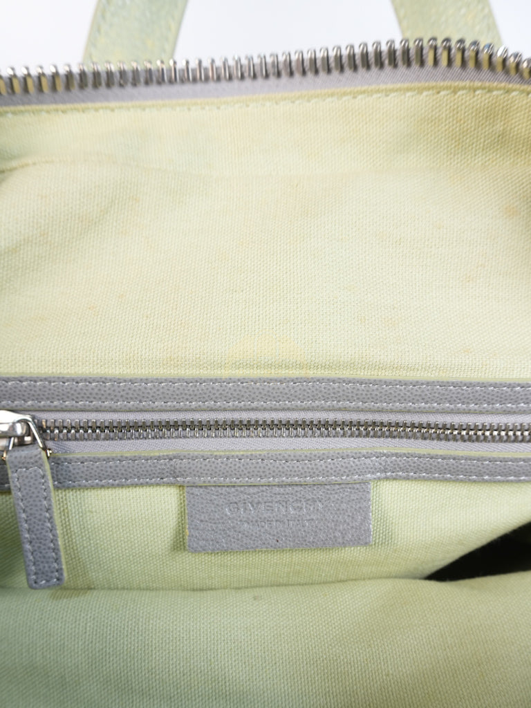 Nightingale in Large Gray Grained Calfskin Leather Shoulder Bag | Purse Maison Luxury Bags Shop