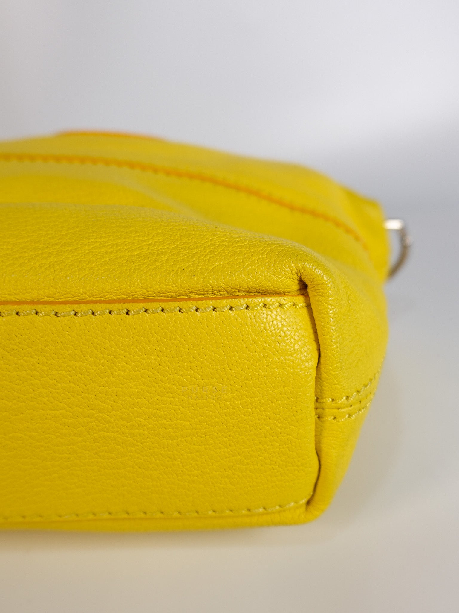 Nightingale Mini Crossbody Bag in Yellow Calfskin Leather | Purse Maison Luxury Bags Shop