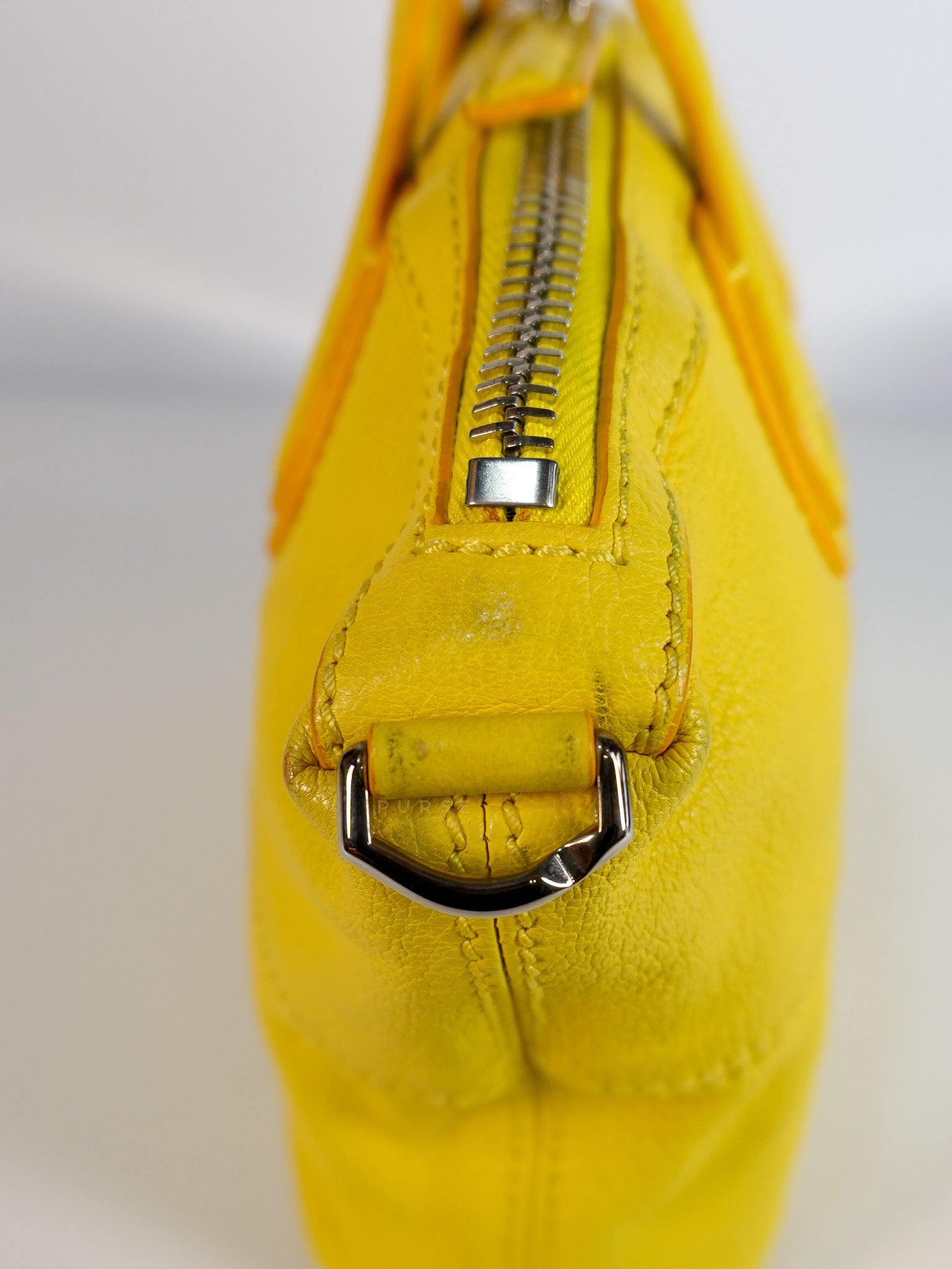 Nightingale Mini Crossbody Bag in Yellow Calfskin Leather | Purse Maison Luxury Bags Shop