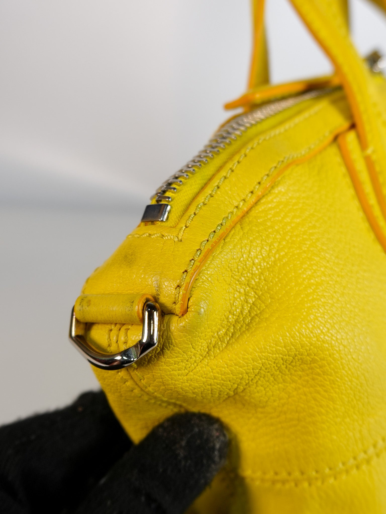 Nightingale Mini Crossbody Bag in Yellow Calfskin Leather | Purse Maison Luxury Bags Shop