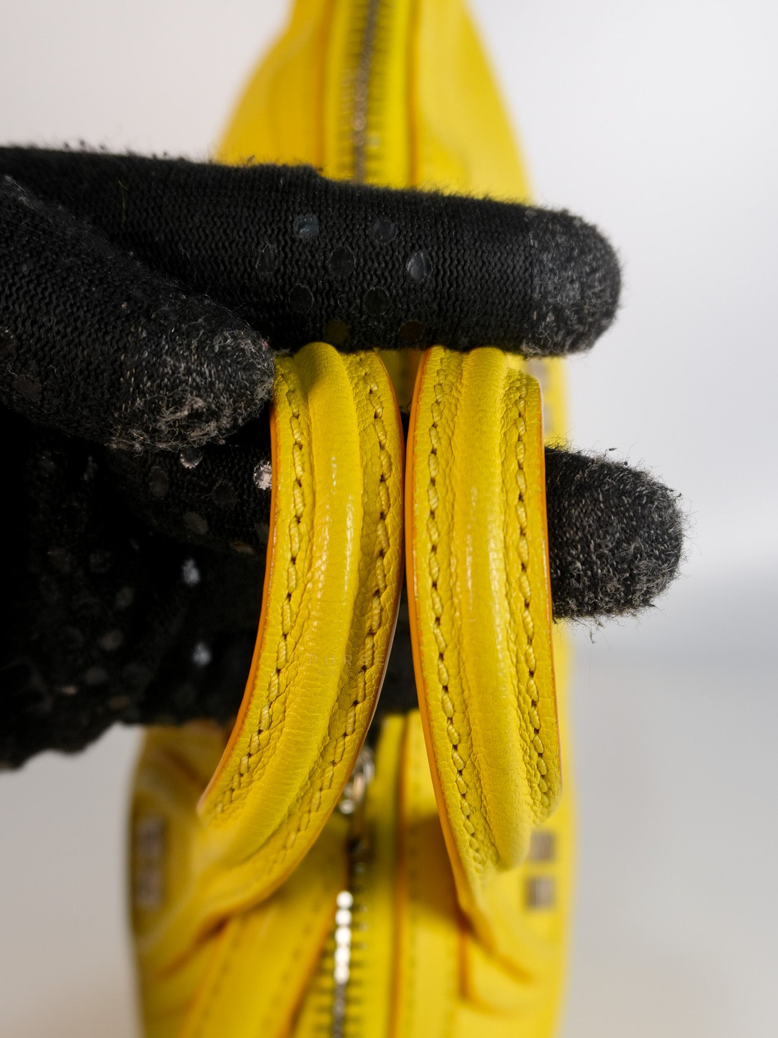 Nightingale Mini Crossbody Bag in Yellow Calfskin Leather | Purse Maison Luxury Bags Shop