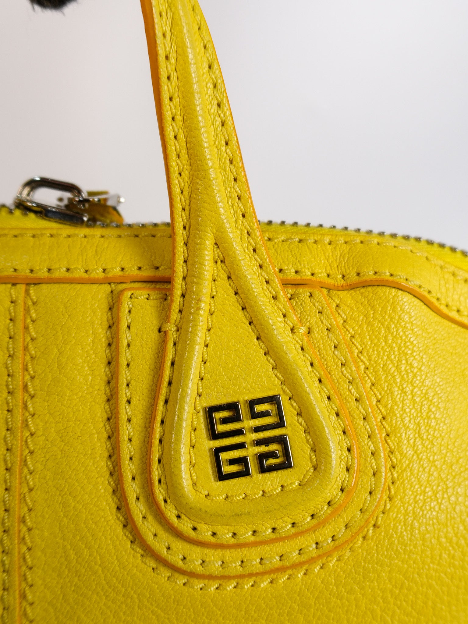 Nightingale Mini Crossbody Bag in Yellow Calfskin Leather | Purse Maison Luxury Bags Shop
