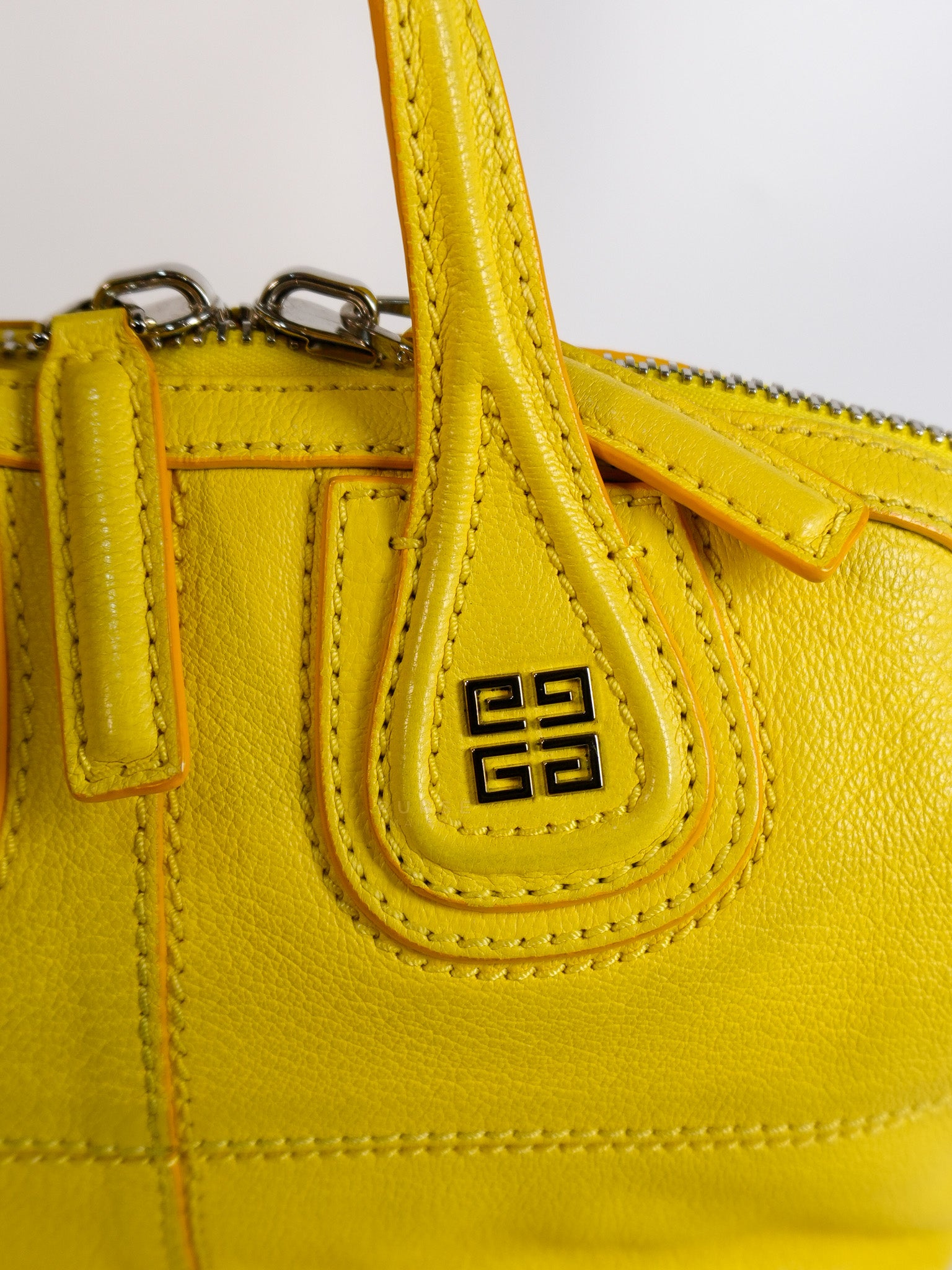 Nightingale Mini Crossbody Bag in Yellow Calfskin Leather | Purse Maison Luxury Bags Shop