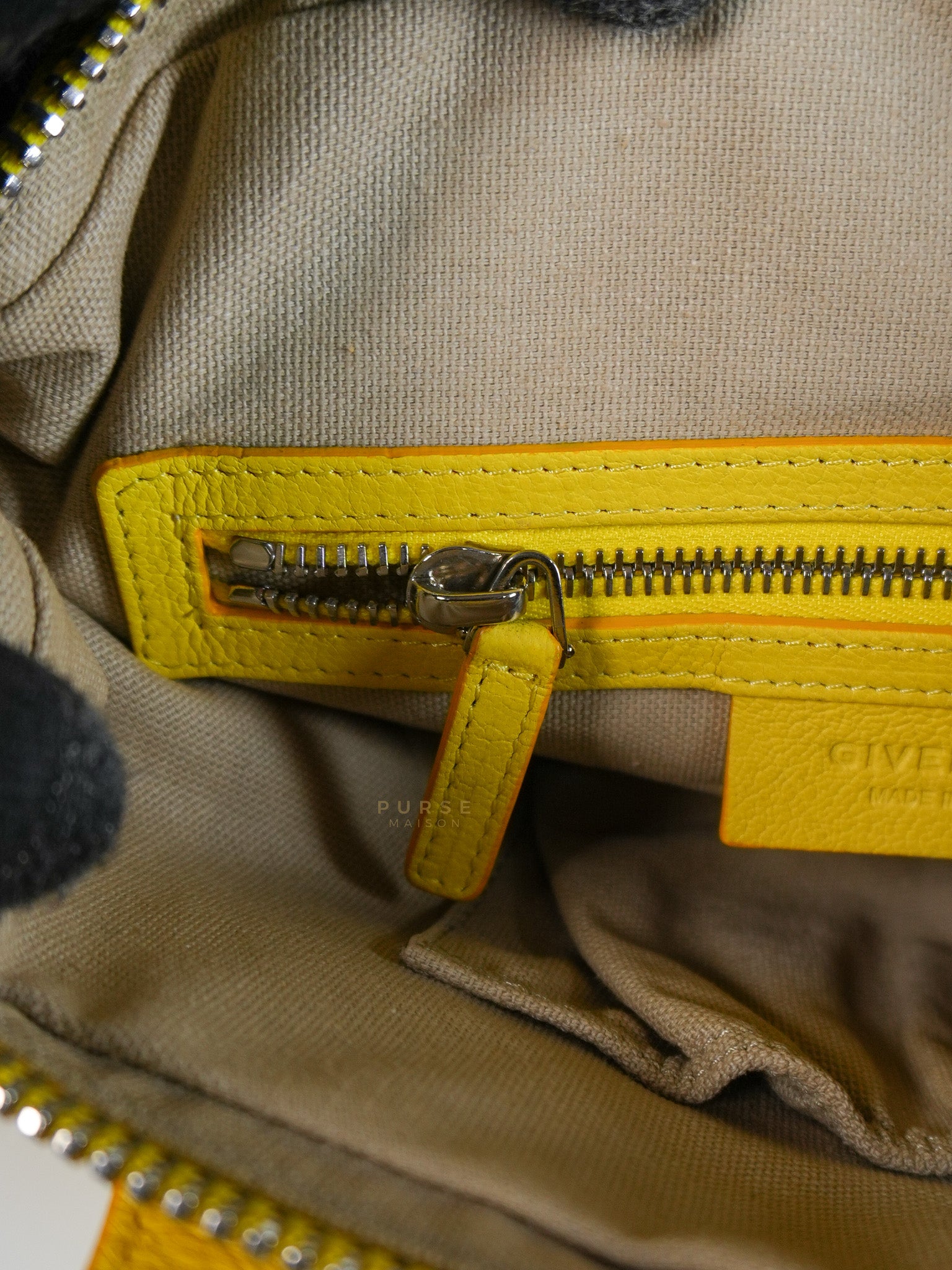 Nightingale Mini Crossbody Bag in Yellow Calfskin Leather | Purse Maison Luxury Bags Shop