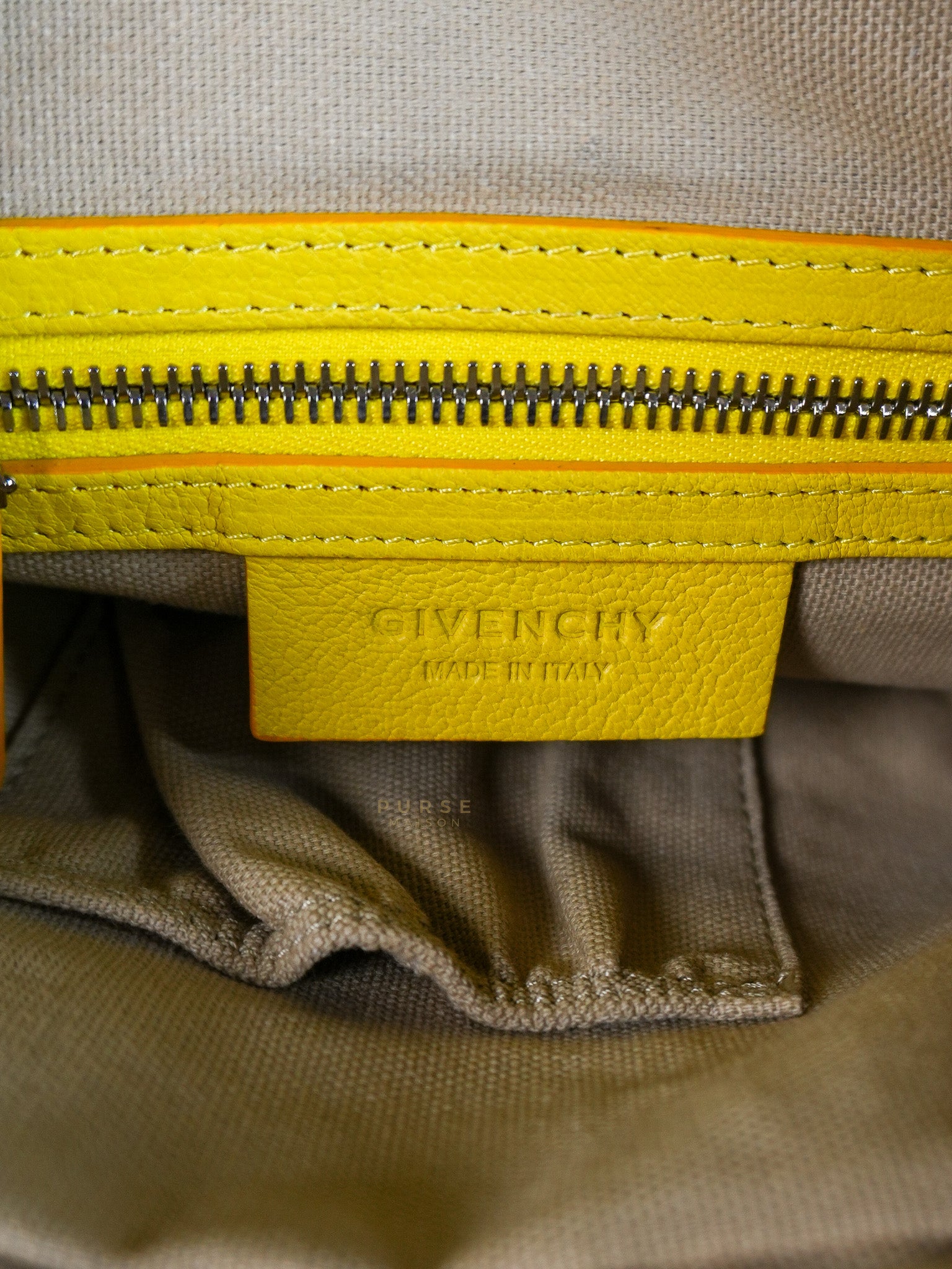 Nightingale Mini Crossbody Bag in Yellow Calfskin Leather | Purse Maison Luxury Bags Shop