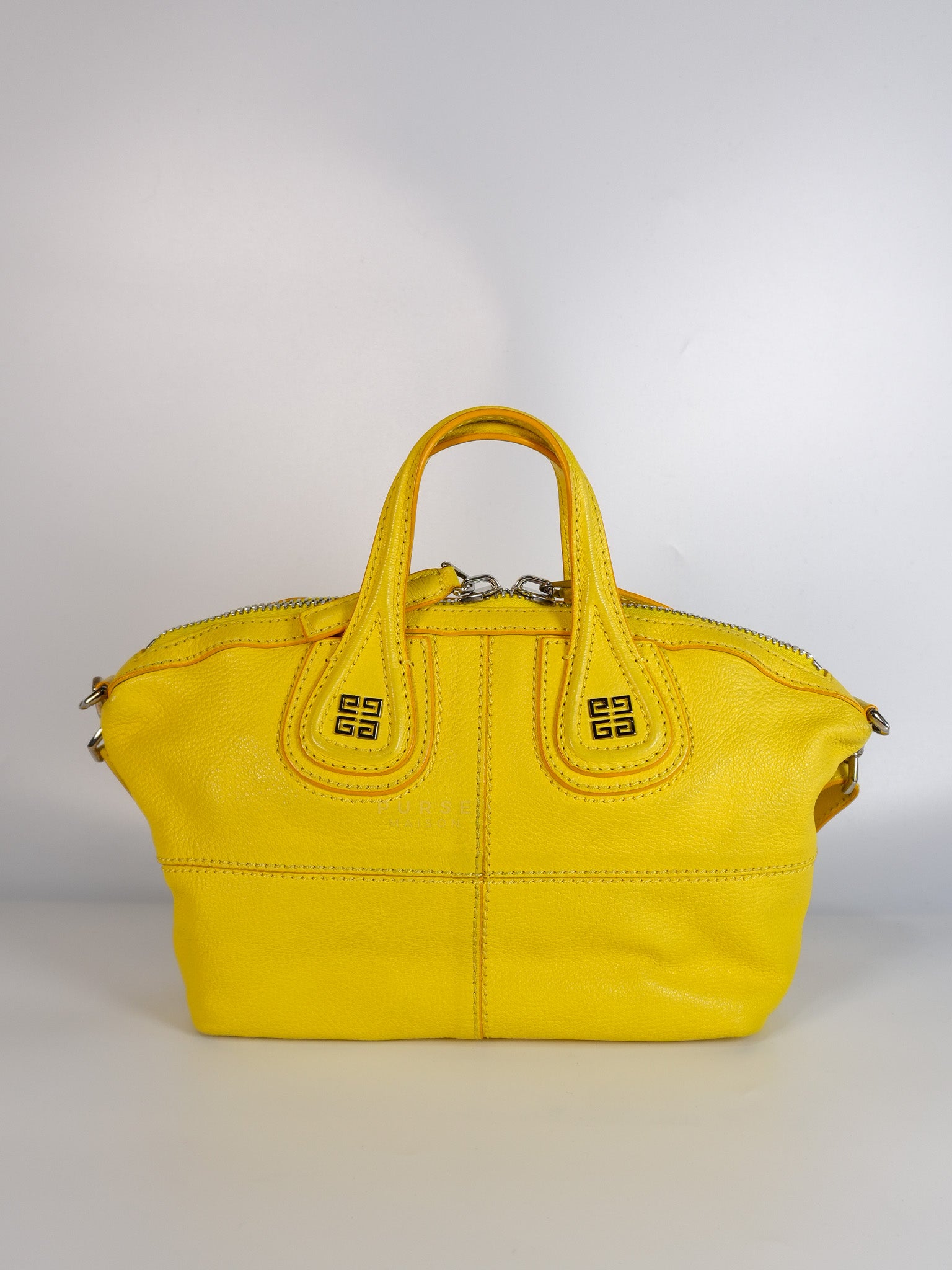 Nightingale Mini Crossbody Bag in Yellow Calfskin Leather | Purse Maison Luxury Bags Shop