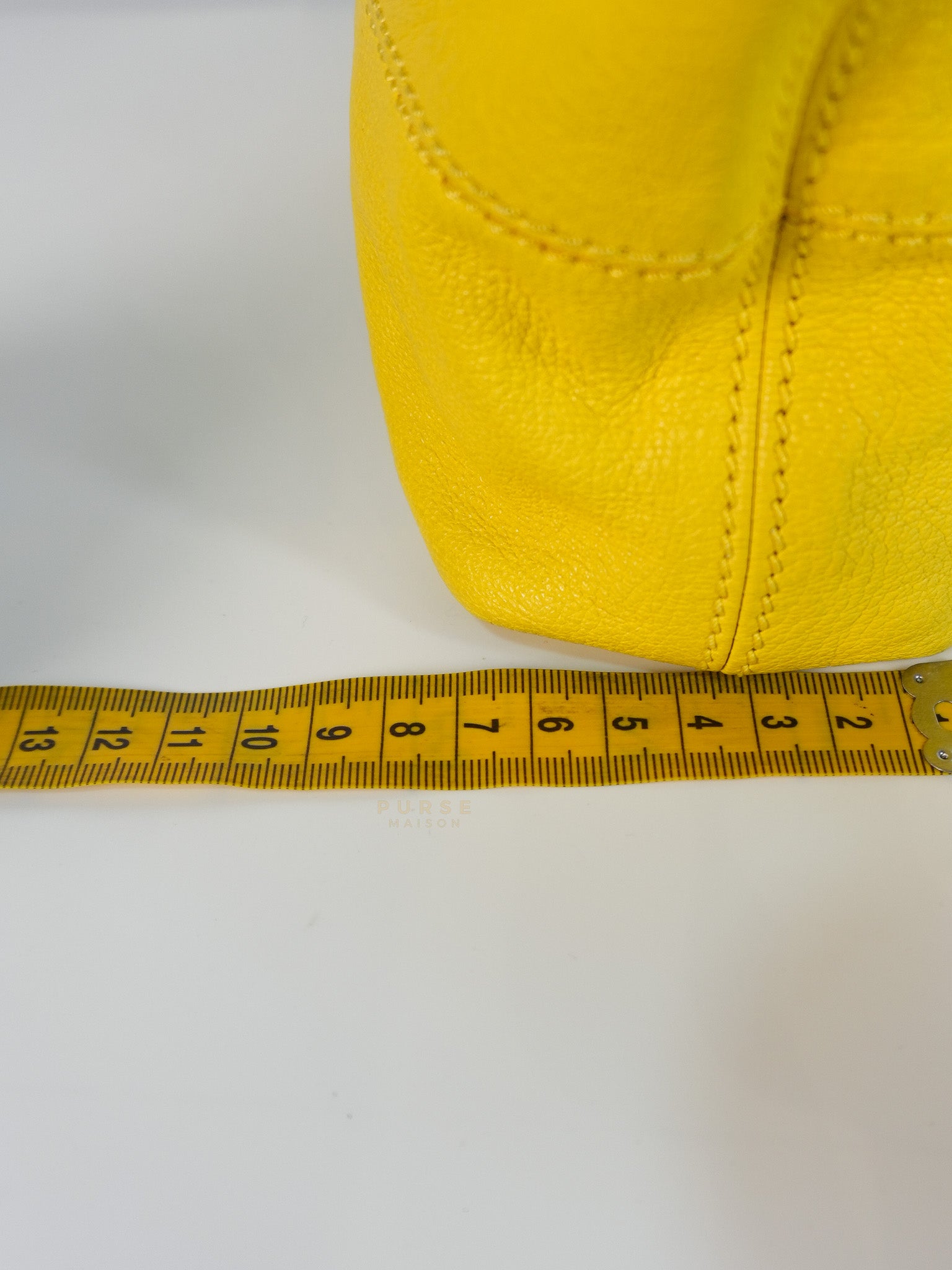 Nightingale Mini Crossbody Bag in Yellow Calfskin Leather | Purse Maison Luxury Bags Shop