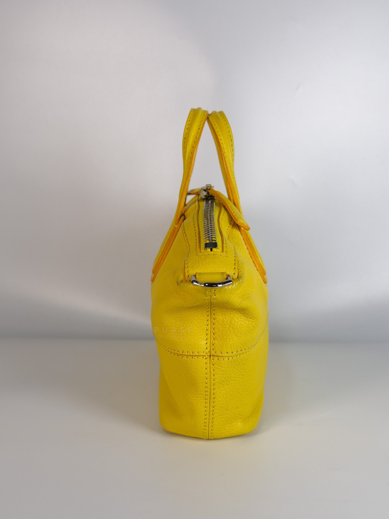 Nightingale Mini Crossbody Bag in Yellow Calfskin Leather | Purse Maison Luxury Bags Shop