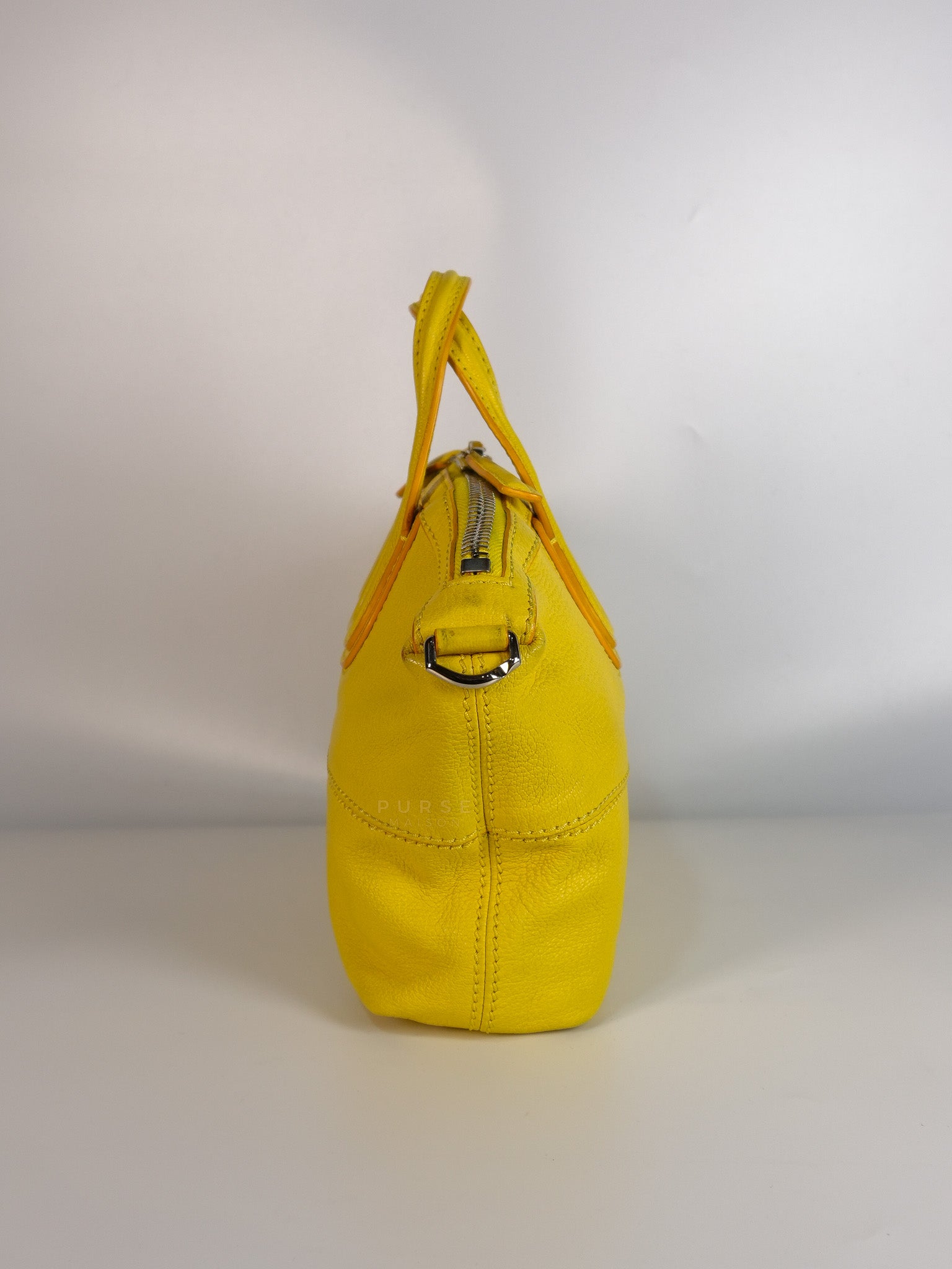 Nightingale Mini Crossbody Bag in Yellow Calfskin Leather | Purse Maison Luxury Bags Shop