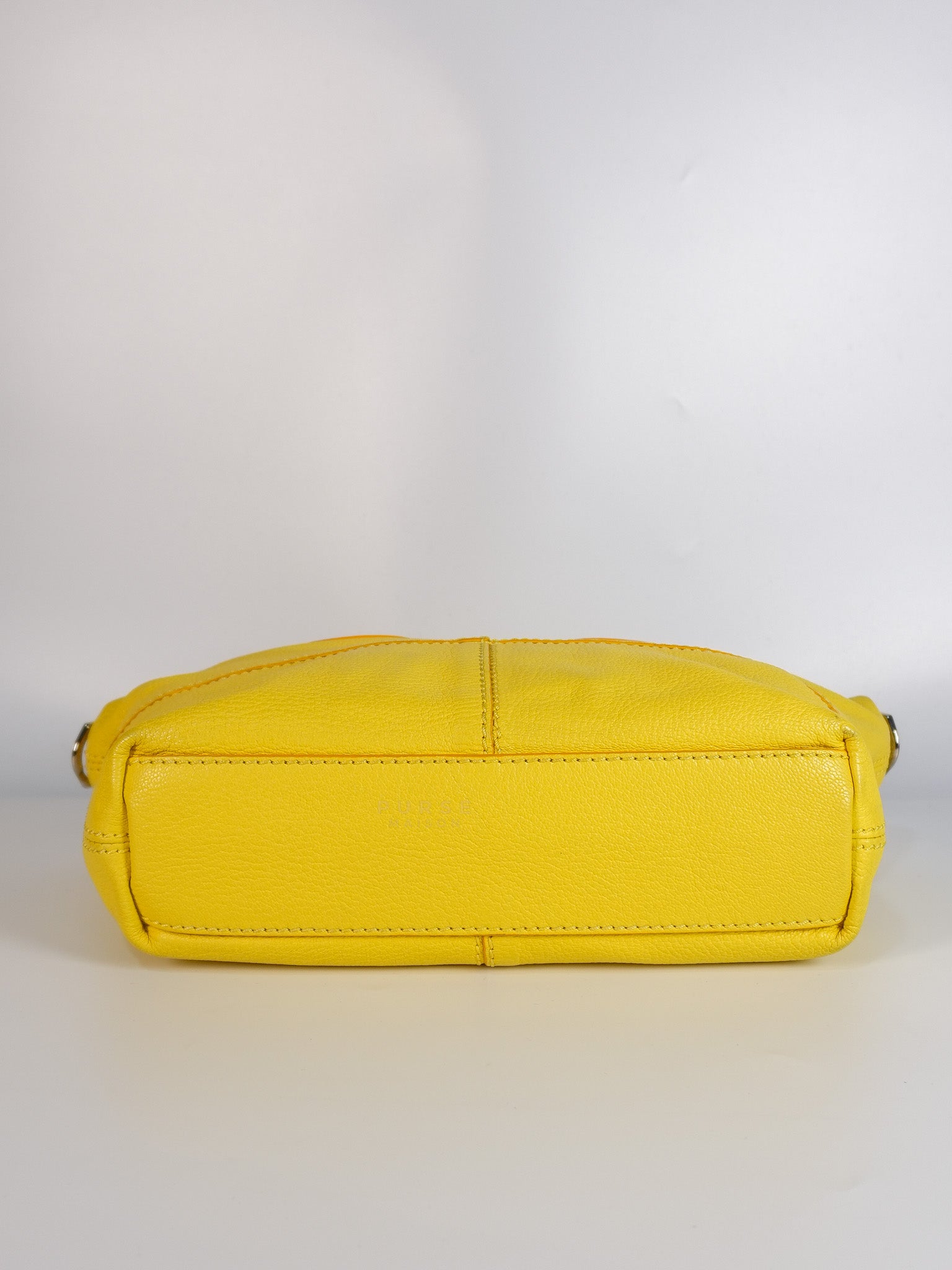Nightingale Mini Crossbody Bag in Yellow Calfskin Leather | Purse Maison Luxury Bags Shop