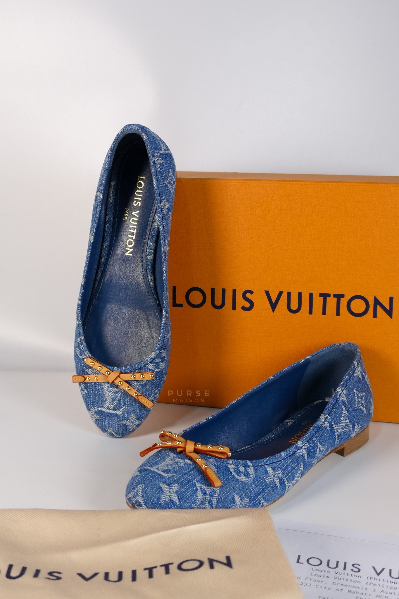 Nina Flat Ballerina Shoes Size 39 EU (24 cm) | Purse Maison Luxury Bags Shop