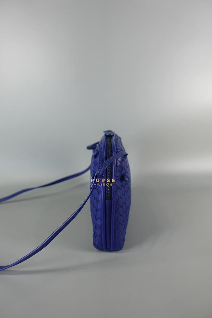 Nodini Crossbody Bag Intrecciato Nappa Small Blue | Purse Maison Luxury Bags Shop