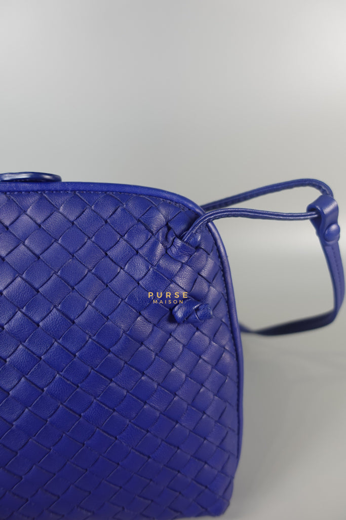 Nodini Crossbody Bag Intrecciato Nappa Small Blue | Purse Maison Luxury Bags Shop