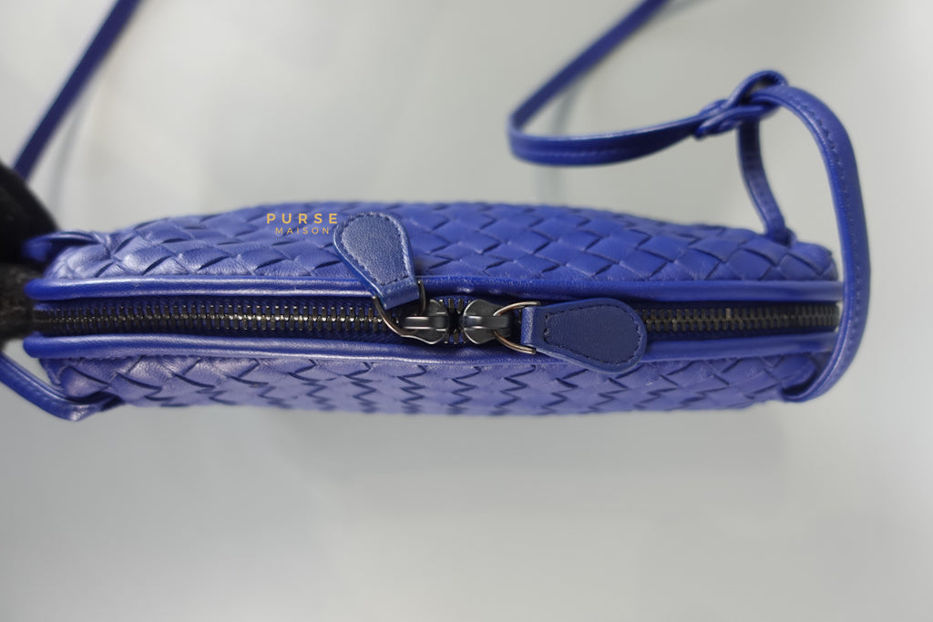 Nodini Crossbody Bag Intrecciato Nappa Small Blue | Purse Maison Luxury Bags Shop