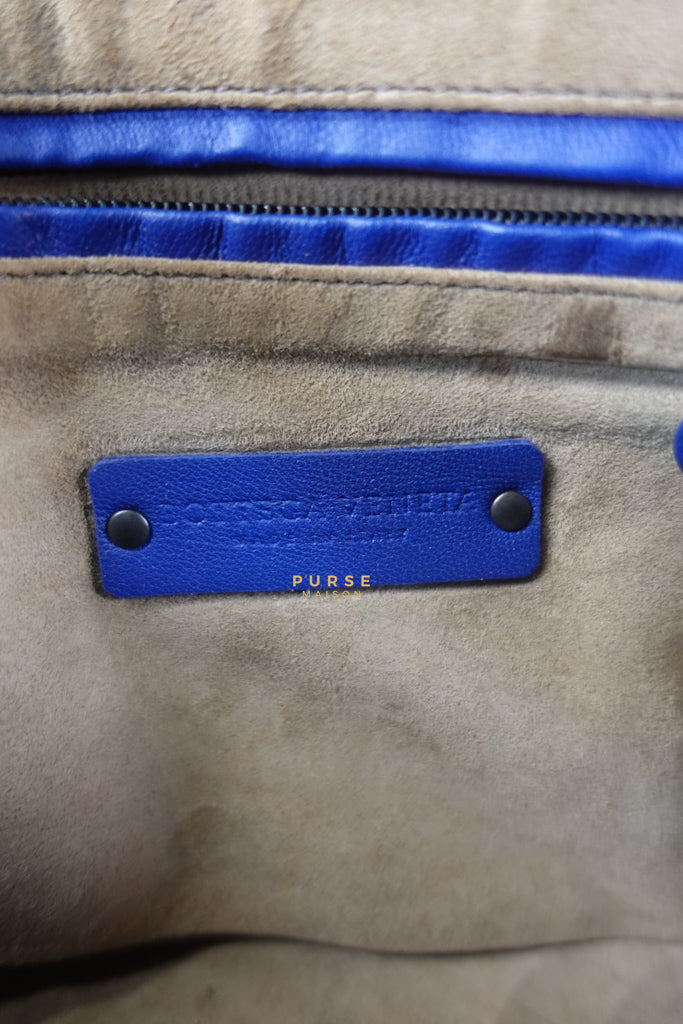 Nodini Crossbody Bag Intrecciato Nappa Small Blue | Purse Maison Luxury Bags Shop