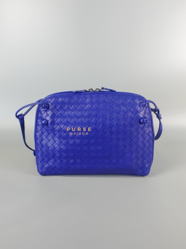 Nodini Crossbody Bag Intrecciato Nappa Small Blue | Purse Maison Luxury Bags Shop