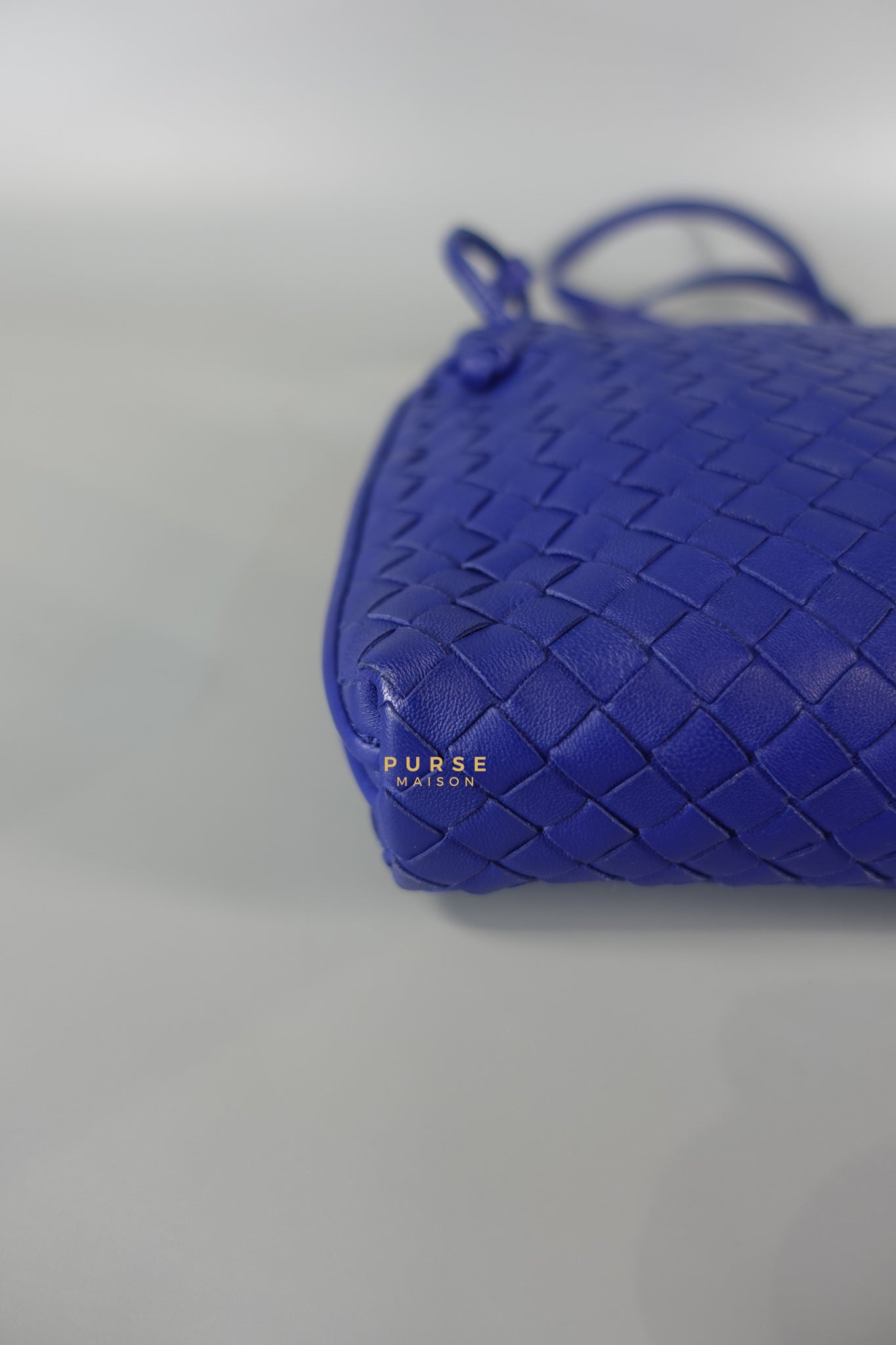 Nodini Crossbody Bag Intrecciato Nappa Small Blue | Purse Maison Luxury Bags Shop