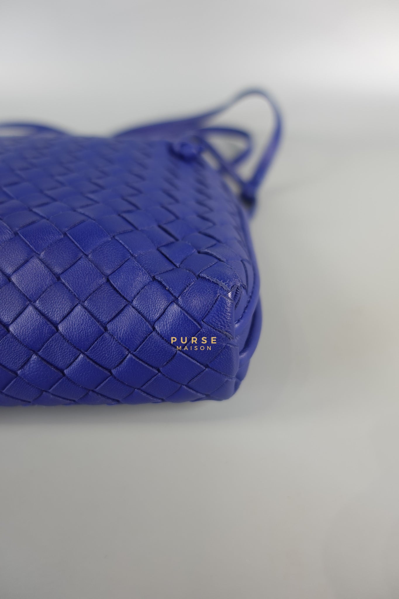 Nodini Crossbody Bag Intrecciato Nappa Small Blue | Purse Maison Luxury Bags Shop