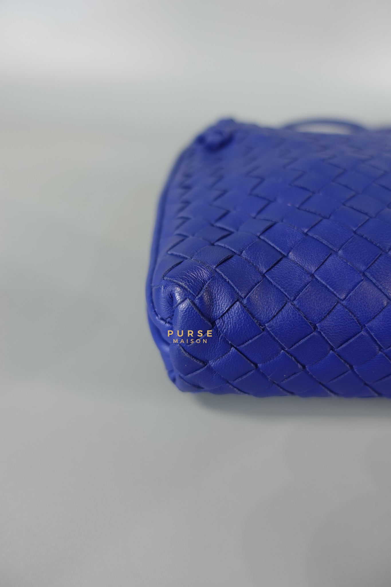 Nodini Crossbody Bag Intrecciato Nappa Small Blue | Purse Maison Luxury Bags Shop