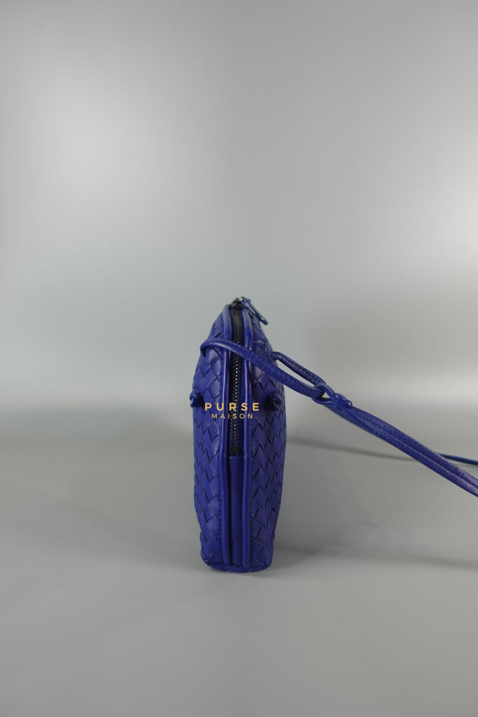 Nodini Crossbody Bag Intrecciato Nappa Small Blue | Purse Maison Luxury Bags Shop