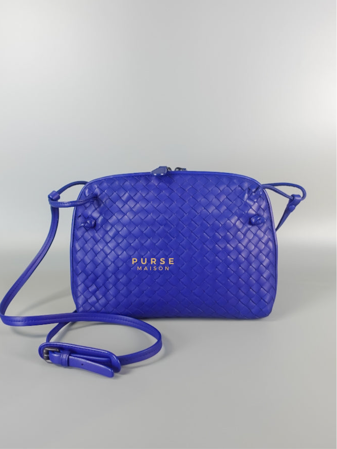 Nodini Crossbody Bag Intrecciato Nappa Small Blue | Purse Maison Luxury Bags Shop