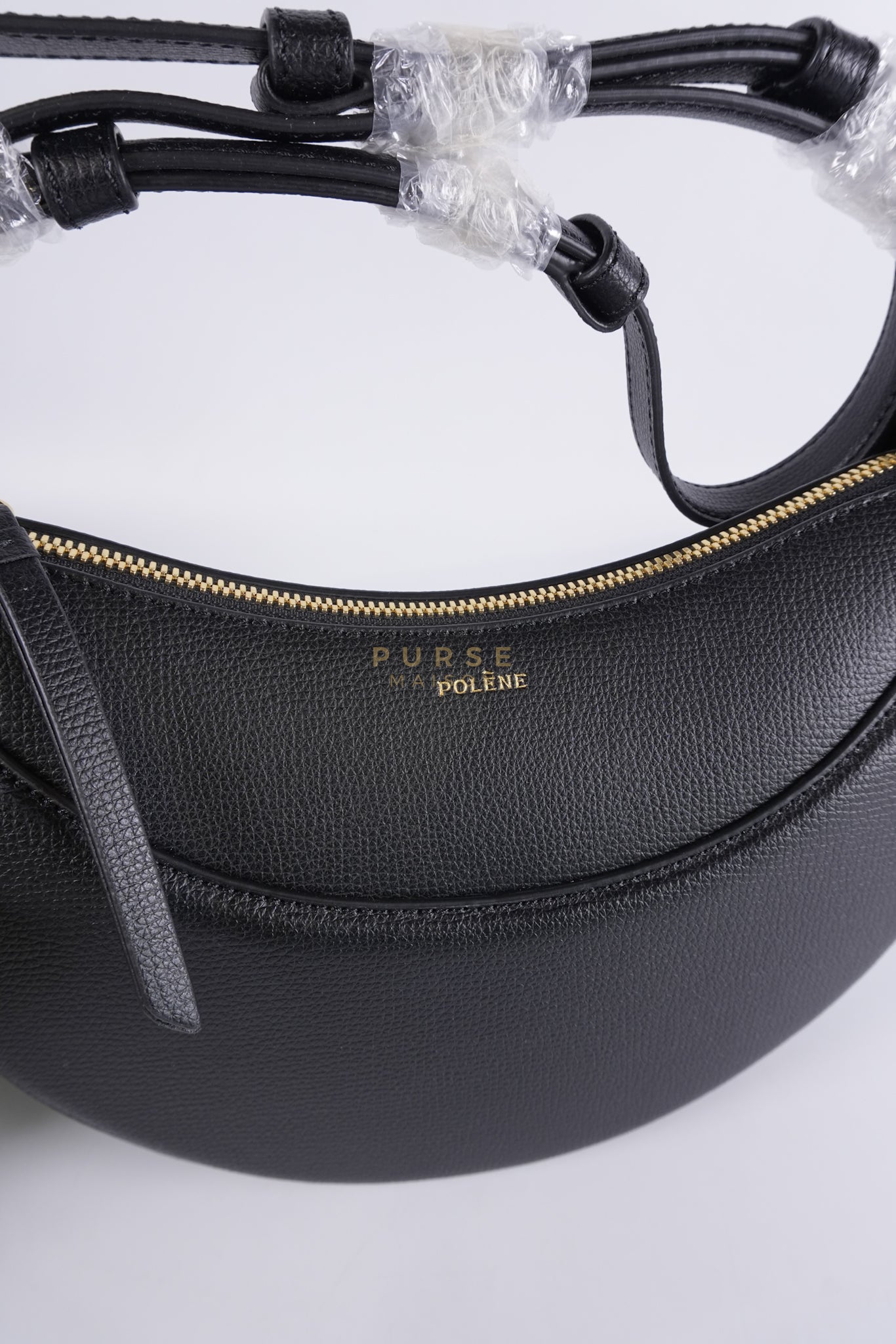 Numero Dix Black (Noir) in Graine Leather | Purse Maison Luxury Bags Shop
