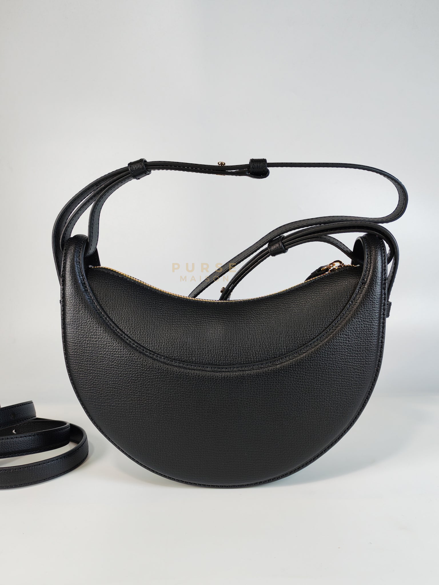 Numero Dix Black (Noir) in Graine Leather | Purse Maison Luxury Bags Shop