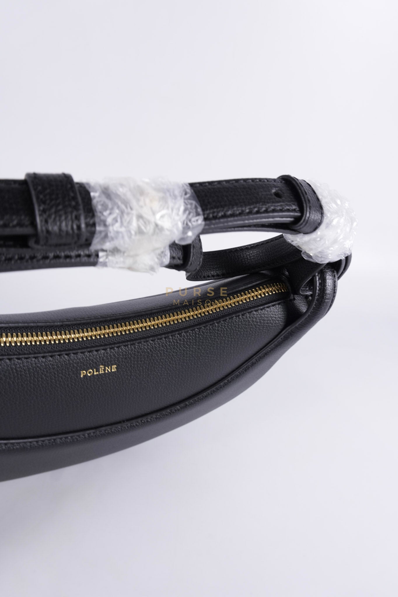 Numero Dix Black (Noir) in Graine Leather | Purse Maison Luxury Bags Shop