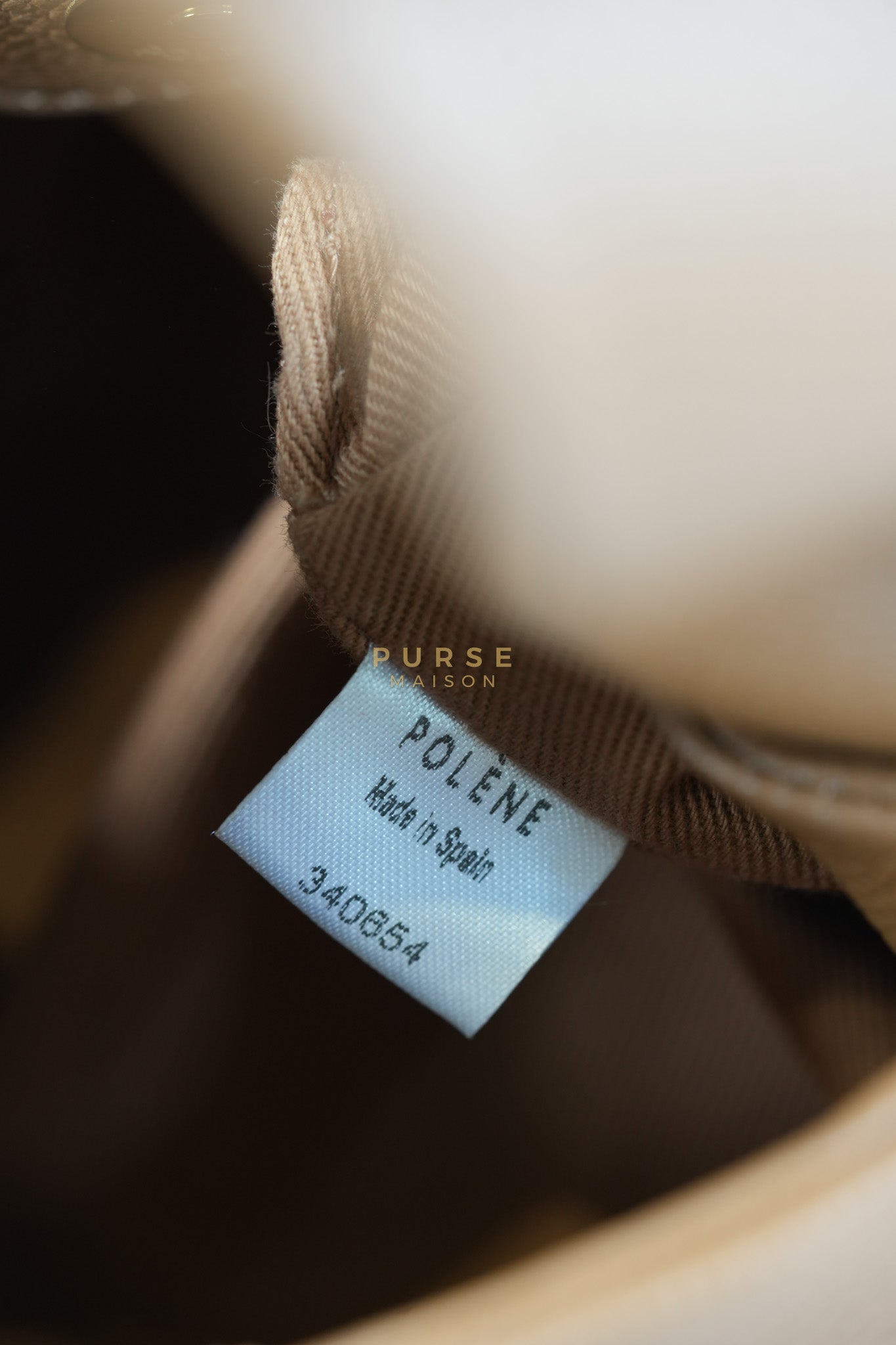 Numero Mini Bag in Caramel Calfskin Leather & Gold Hardware | Purse Maison Luxury Bags Shop