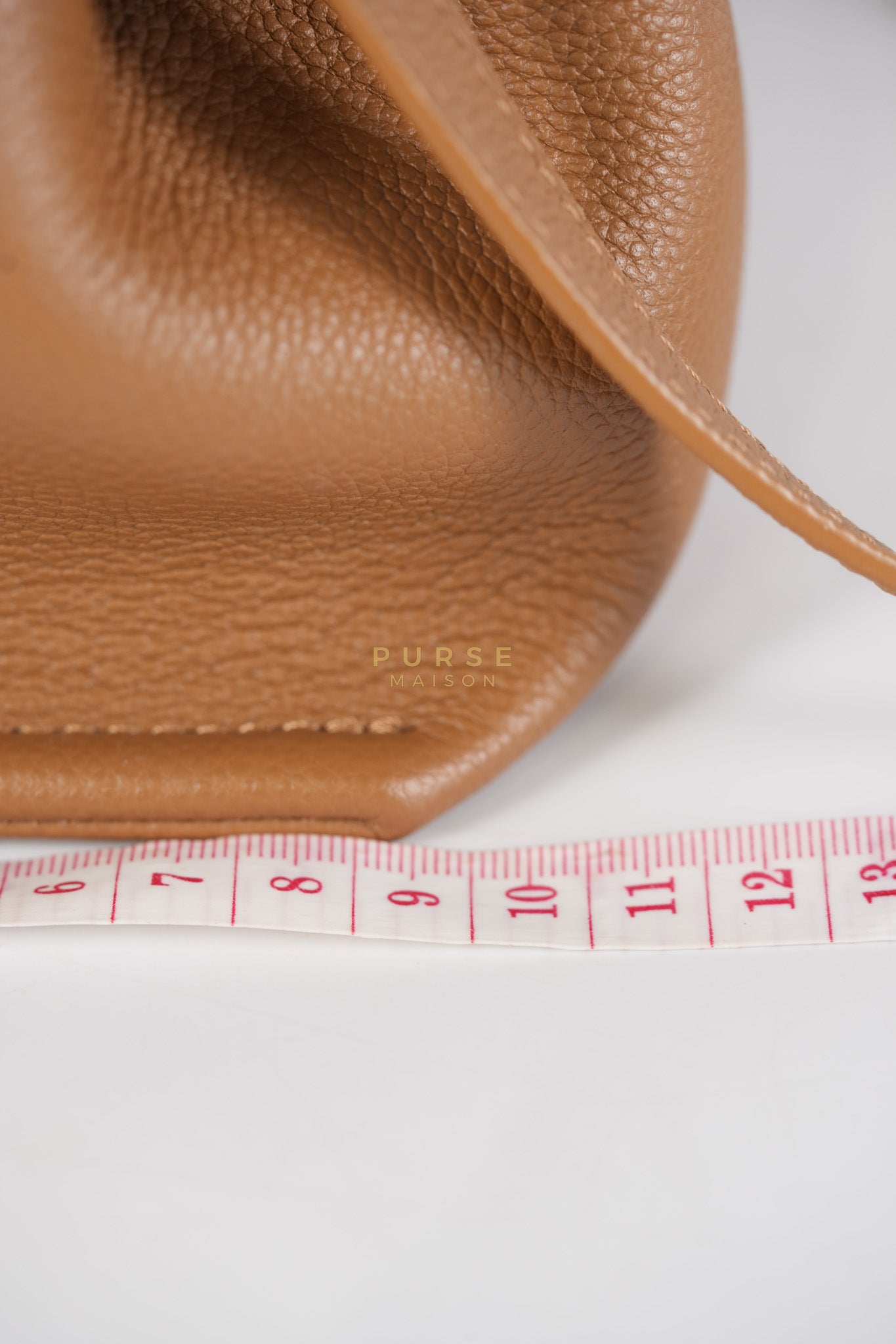 Numero Mini Bag in Caramel Calfskin Leather & Gold Hardware | Purse Maison Luxury Bags Shop