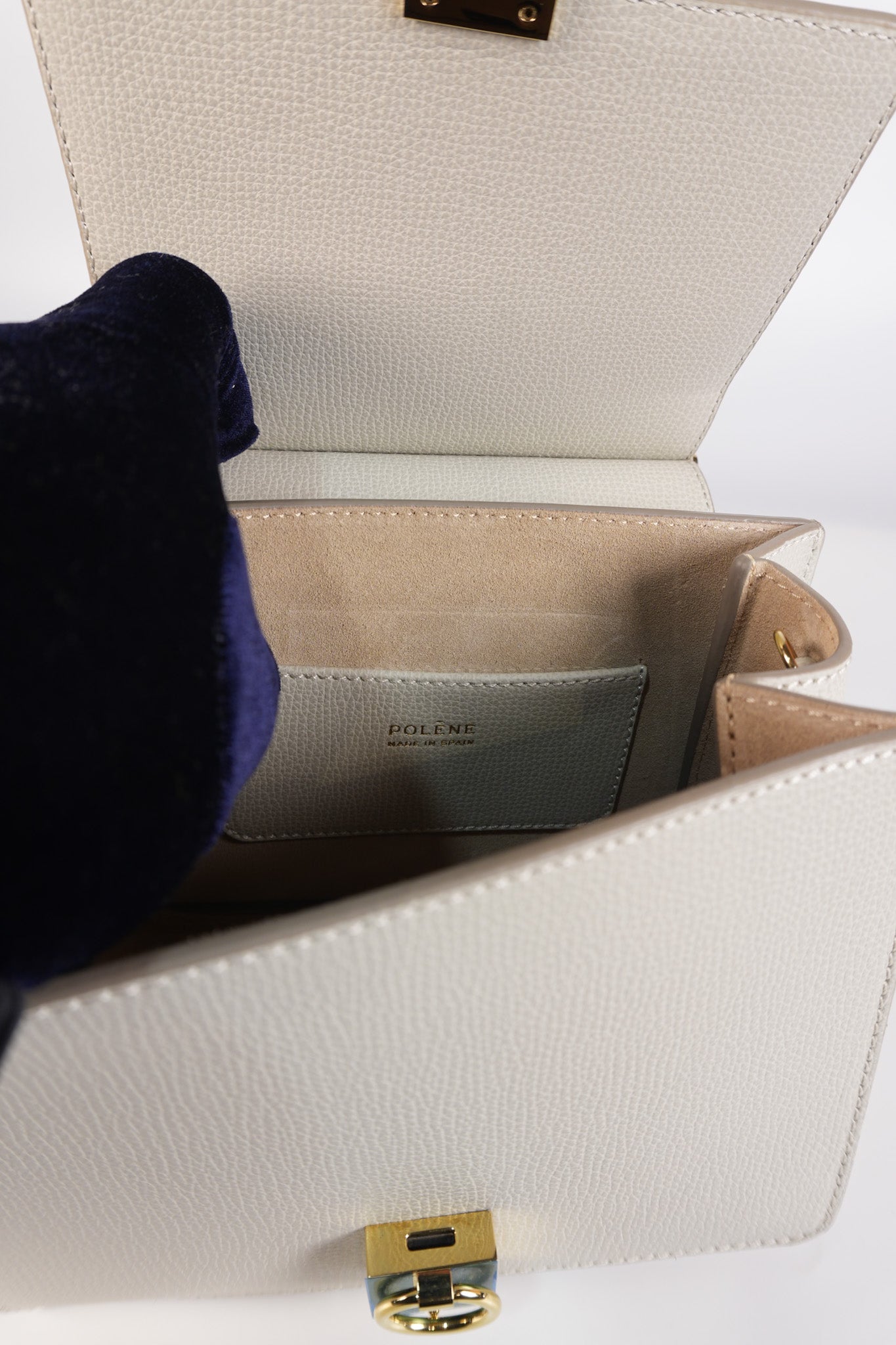 Numero Sept Mini in Craie Grane Leather | Purse Maison Luxury Bags Shop