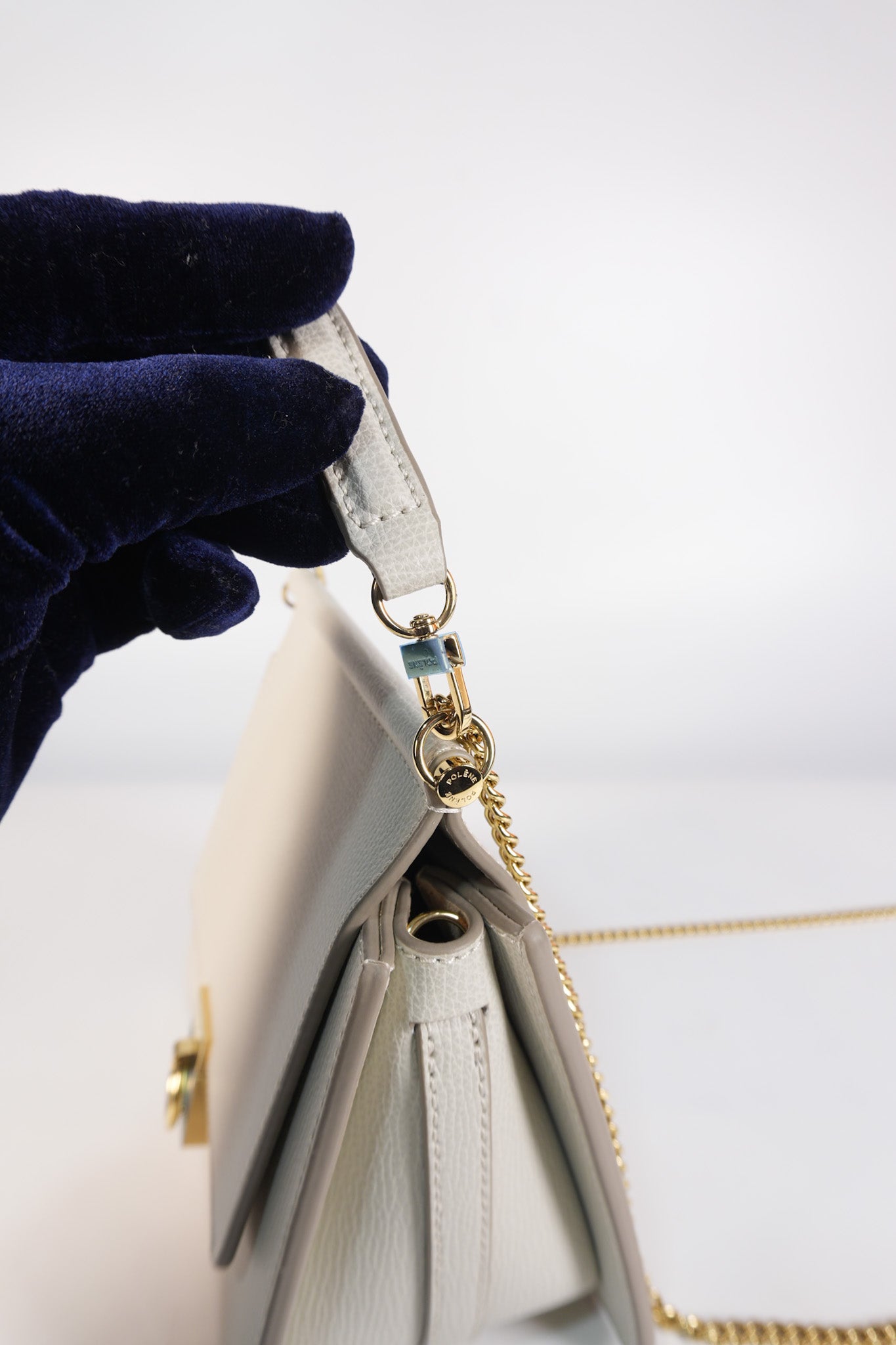 Numero Sept Mini in Craie Grane Leather | Purse Maison Luxury Bags Shop