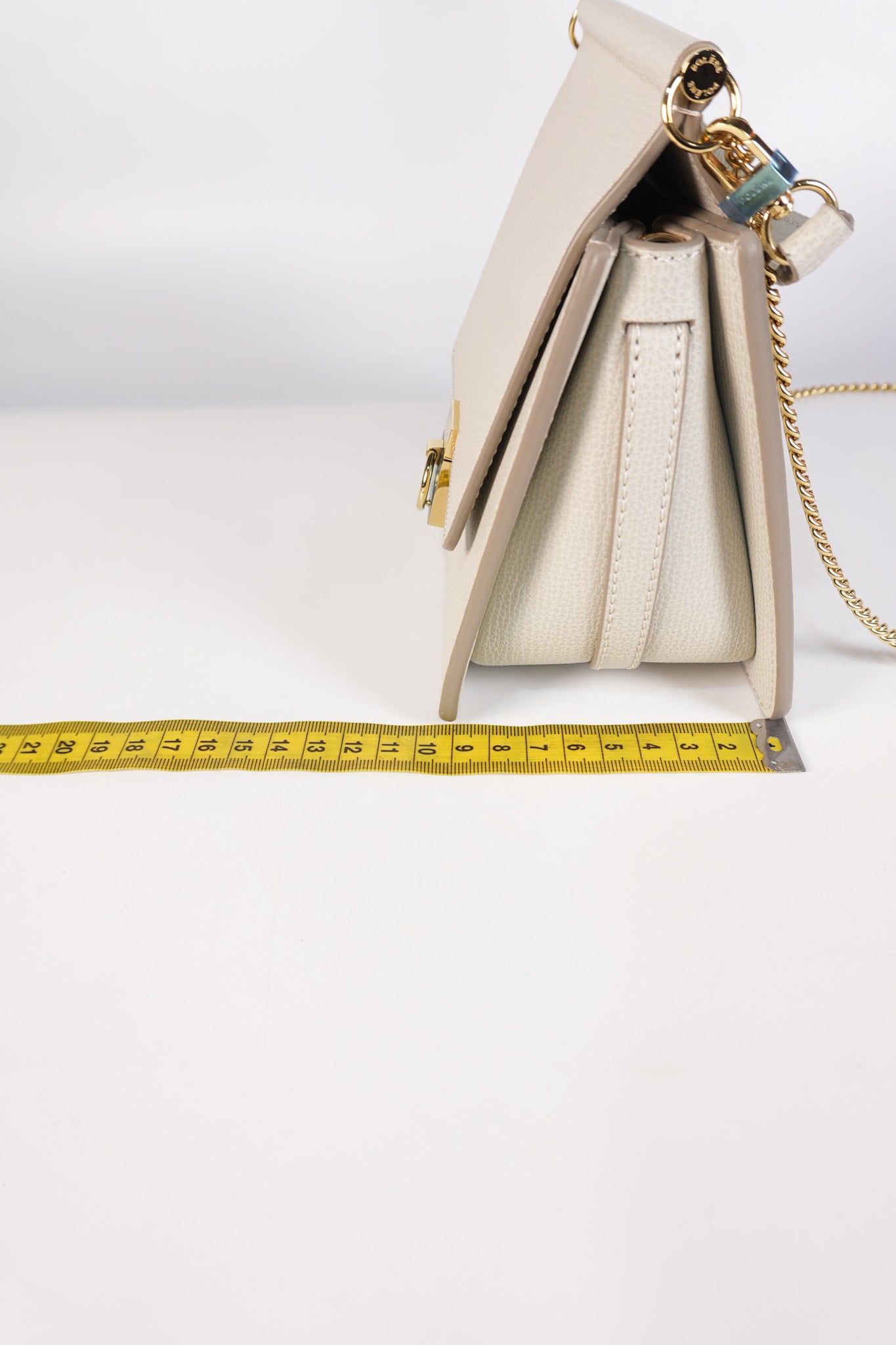 Numero Sept Mini in Craie Grane Leather | Purse Maison Luxury Bags Shop