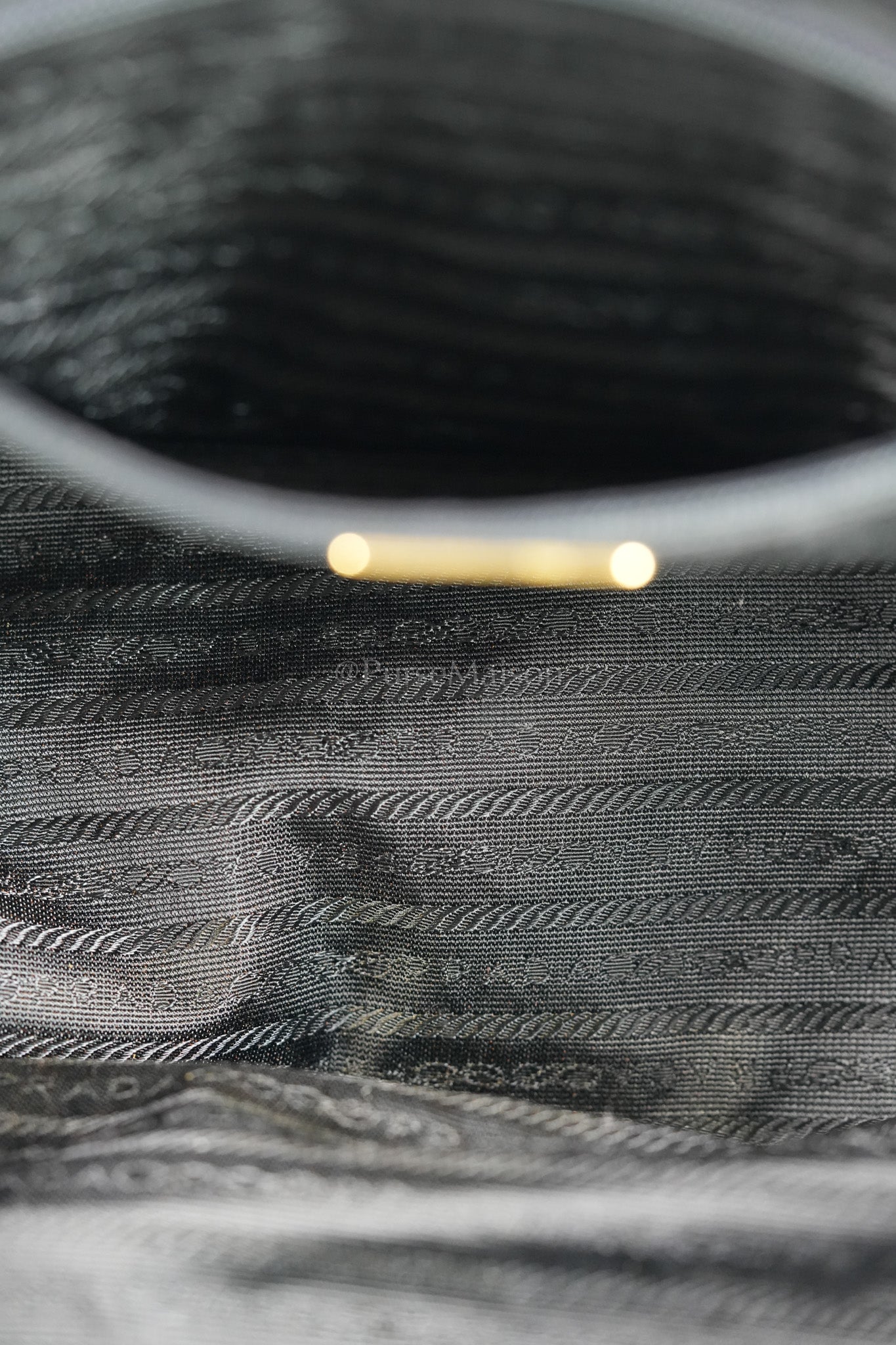 Nylon Boston Duffle Bag in Black Quilted Tessuto with Chain Strap | Purse Maison Luxury Bags Shop