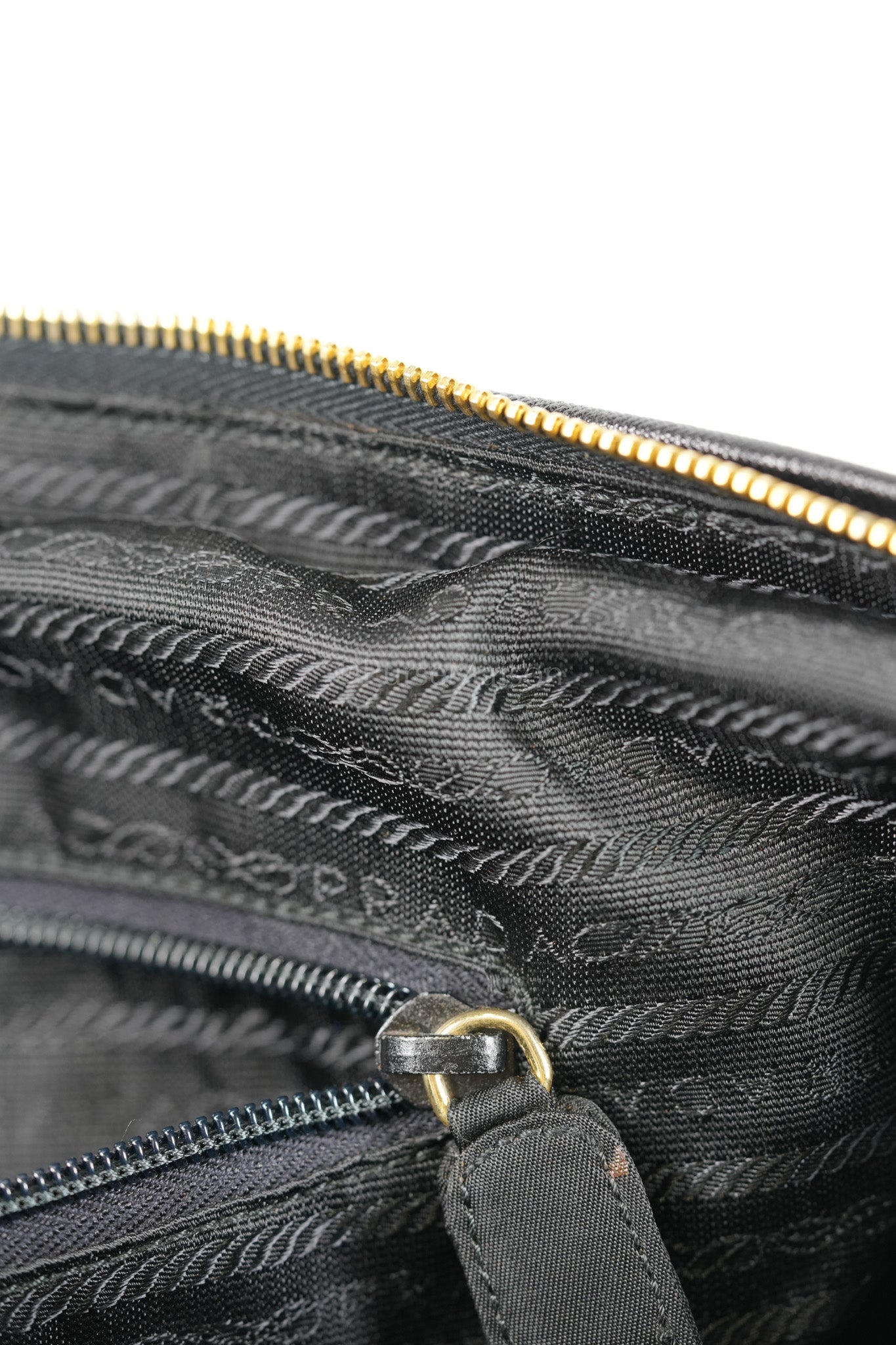 Nylon Boston Duffle Bag in Black Quilted Tessuto with Chain Strap | Purse Maison Luxury Bags Shop