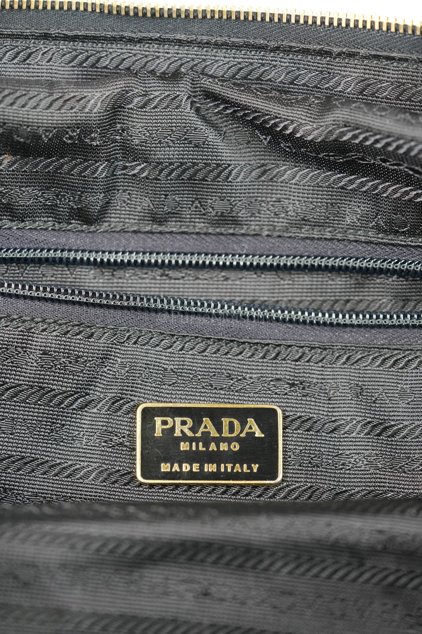 Nylon Boston Duffle Bag in Black Quilted Tessuto with Chain Strap | Purse Maison Luxury Bags Shop