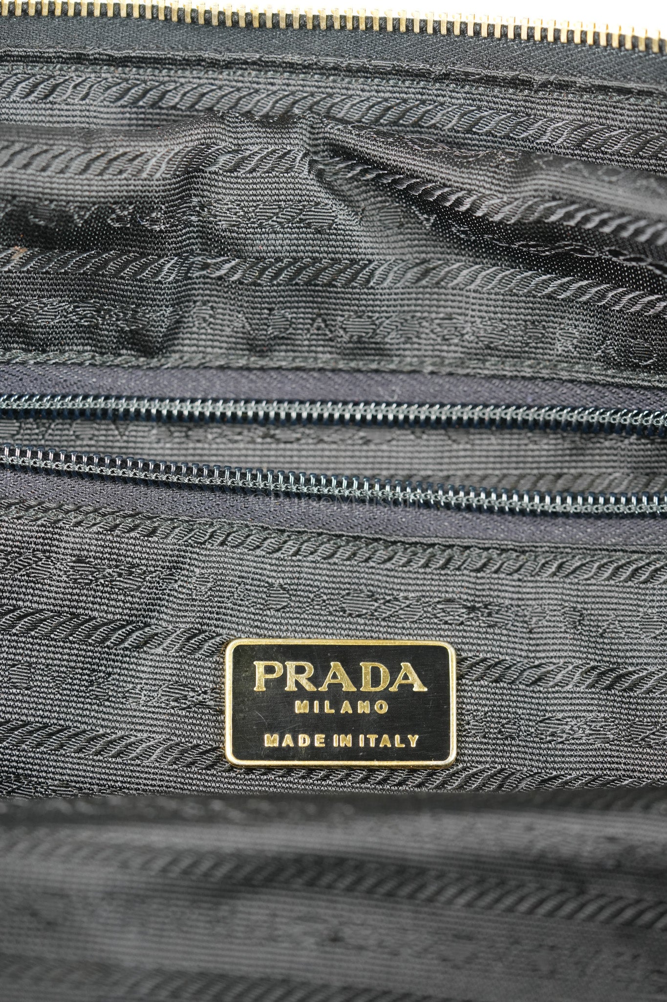 Nylon Boston Duffle Bag in Black Quilted Tessuto with Chain Strap | Purse Maison Luxury Bags Shop