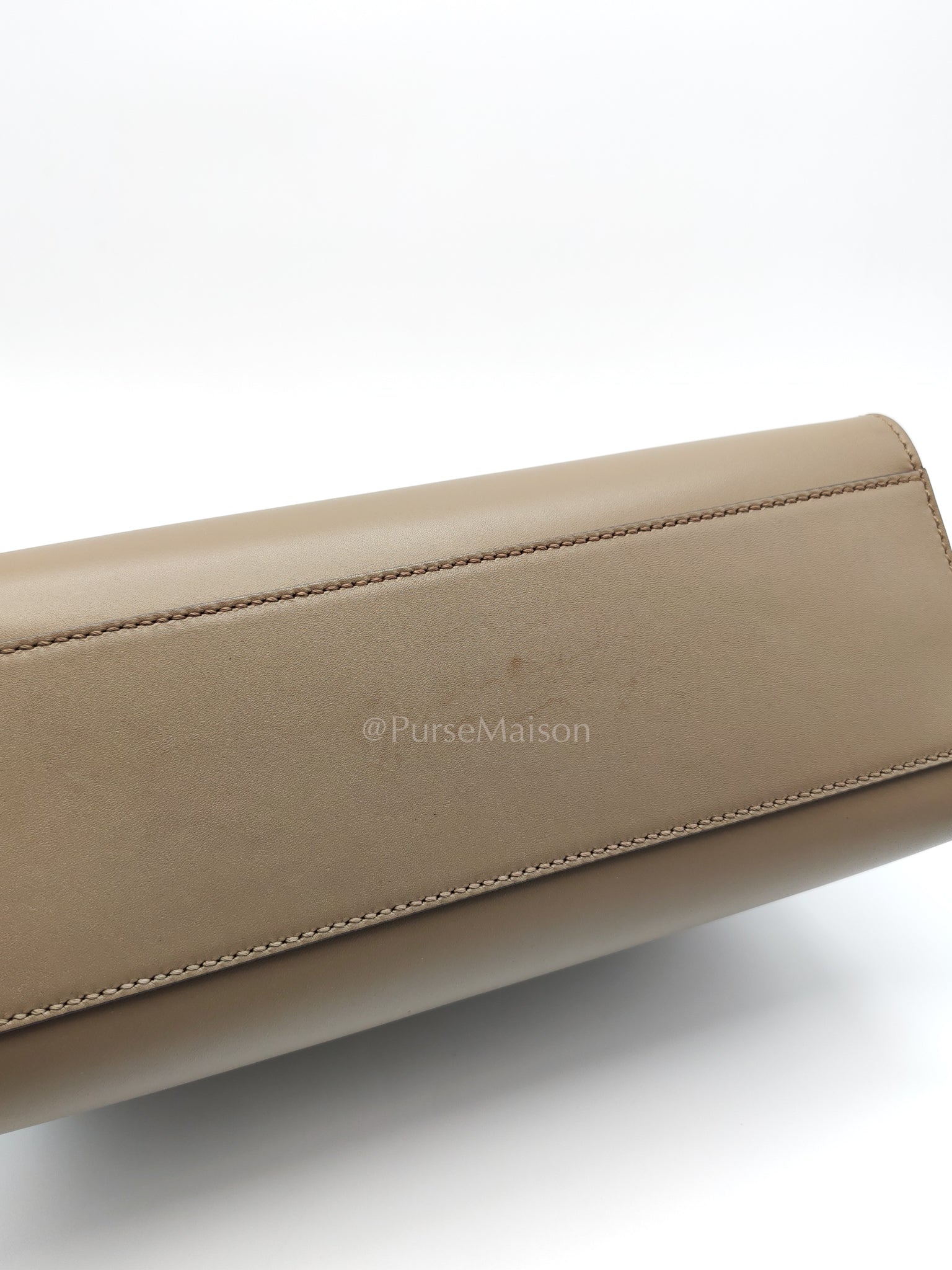 Nymphaea Small in Light Khaki Smooth Calfskin Leather Shoulder Bag | Purse Maison Luxury Bags Shop