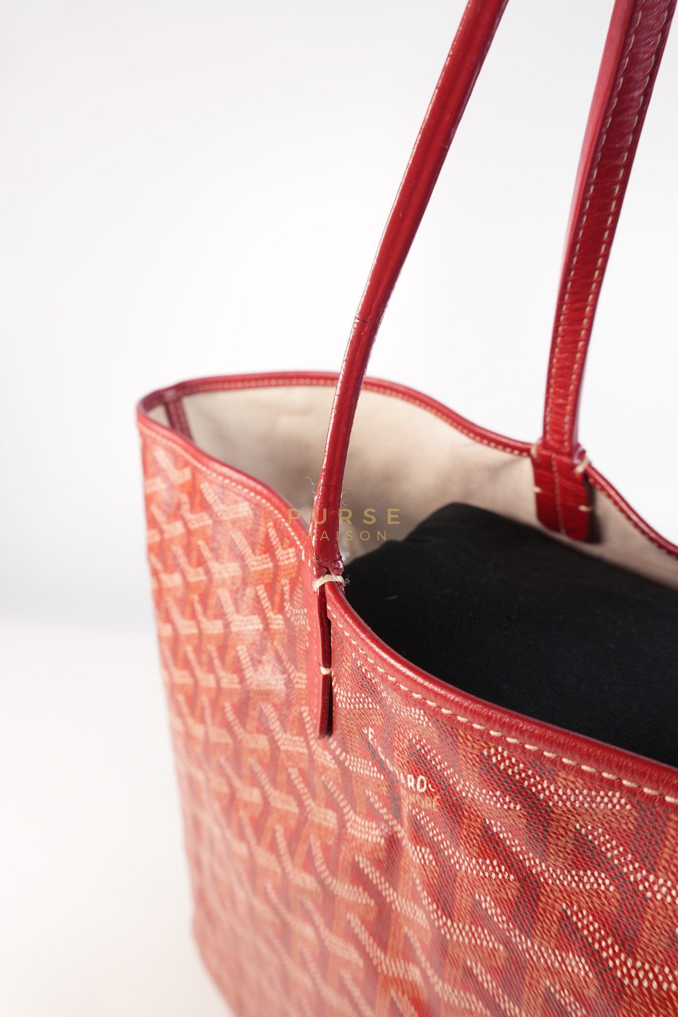 Saint Louis PM Red Goyardine Canvas