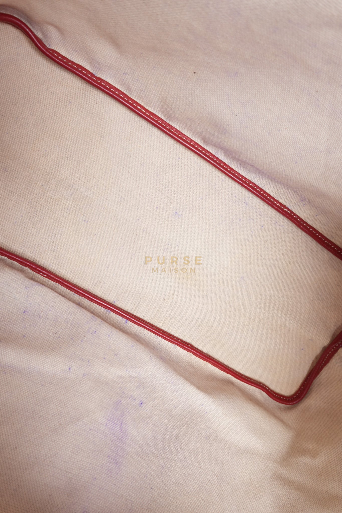 Saint Louis PM Red Goyardine Canvas