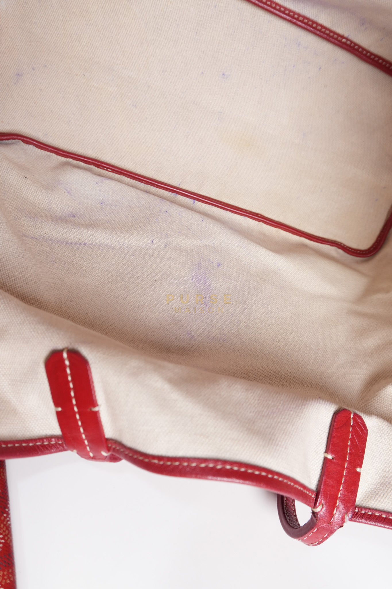 Saint Louis PM Red Goyardine Canvas