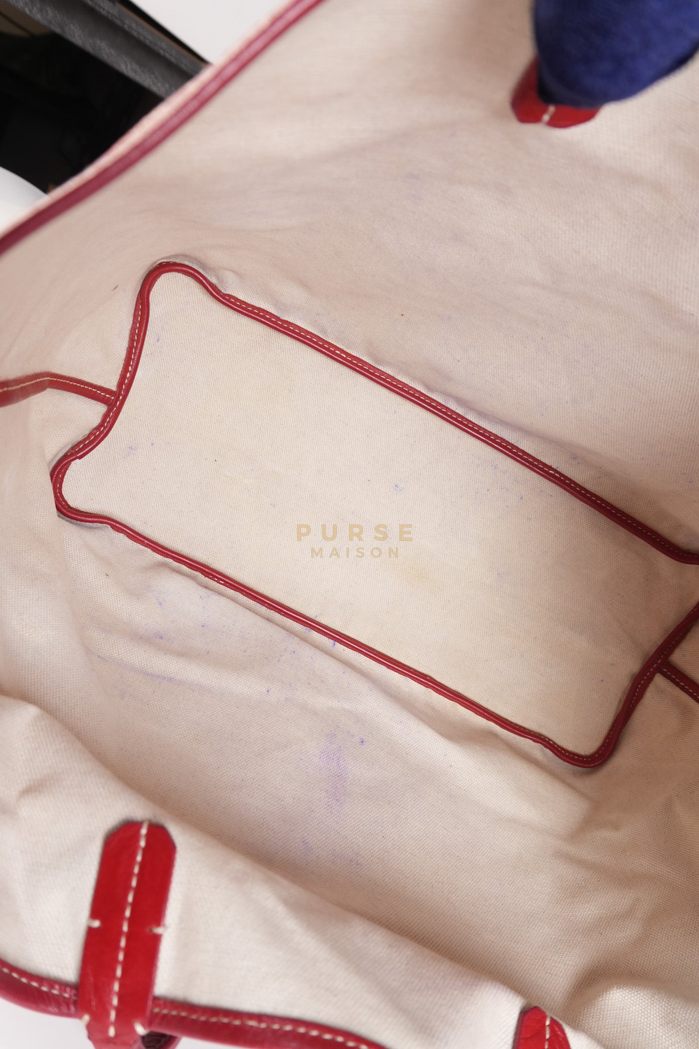 Saint Louis PM Red Goyardine Canvas